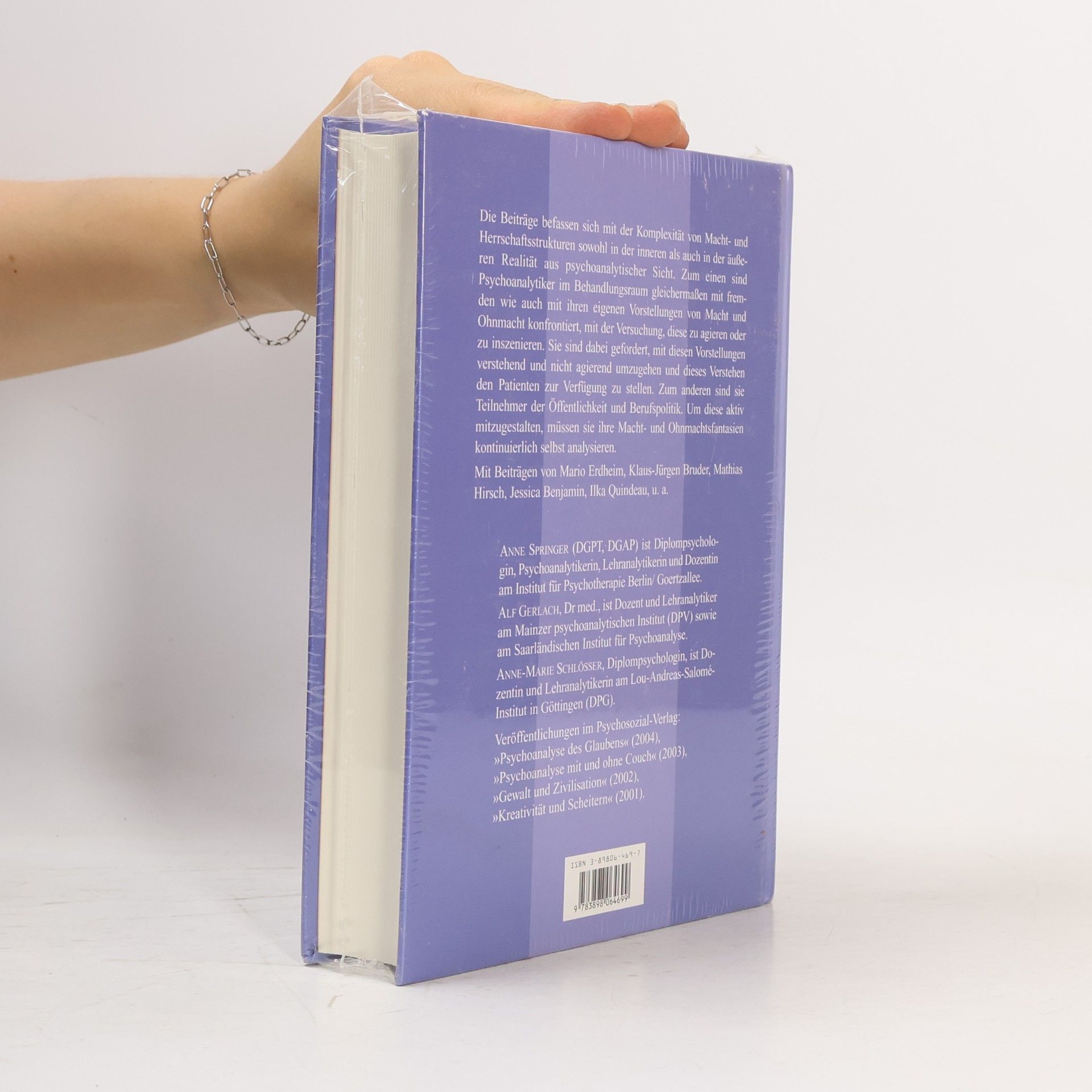 Anne Springer Bibliothek der Psychoanalyse: Macht und Ohnmacht