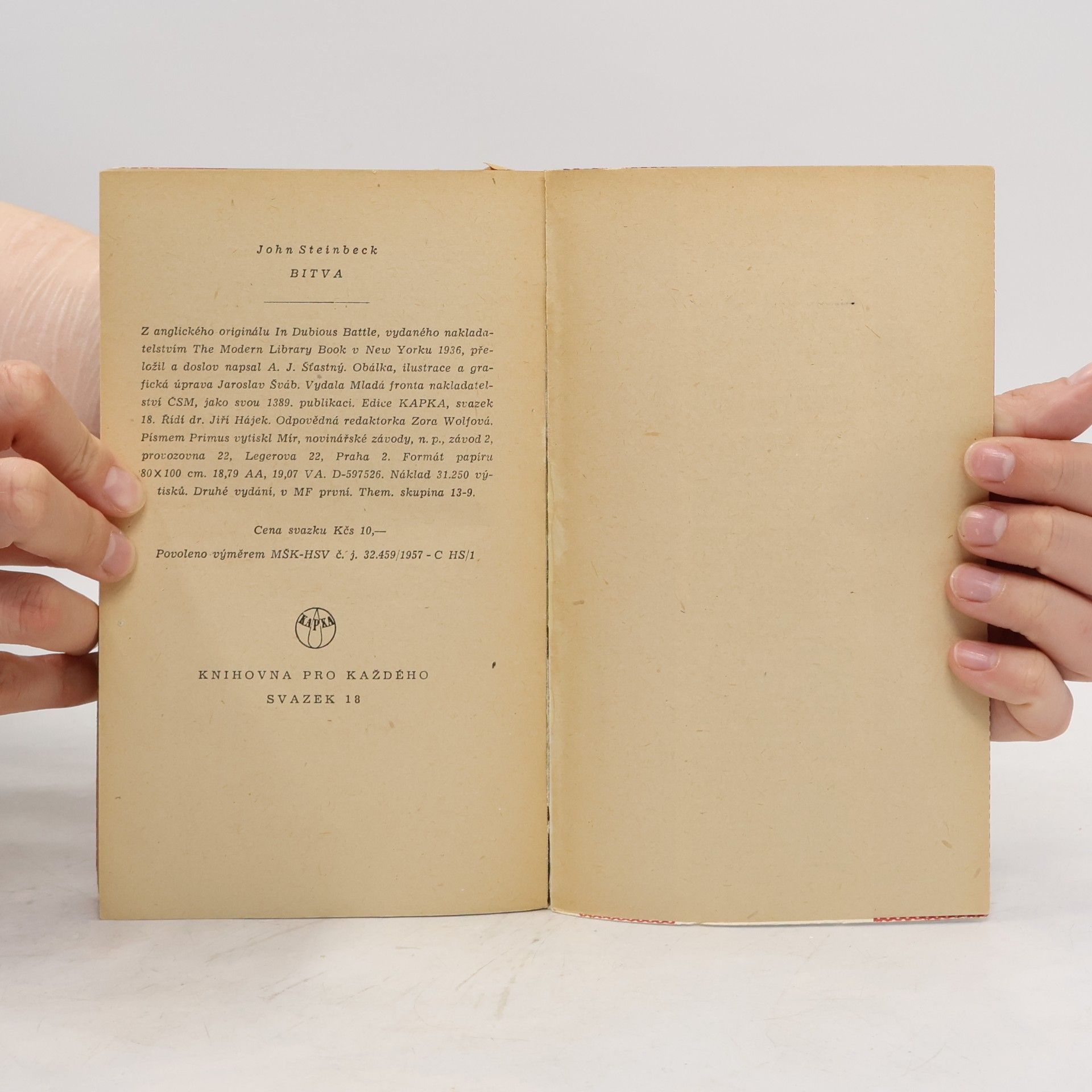 John Steinbeck Bitva