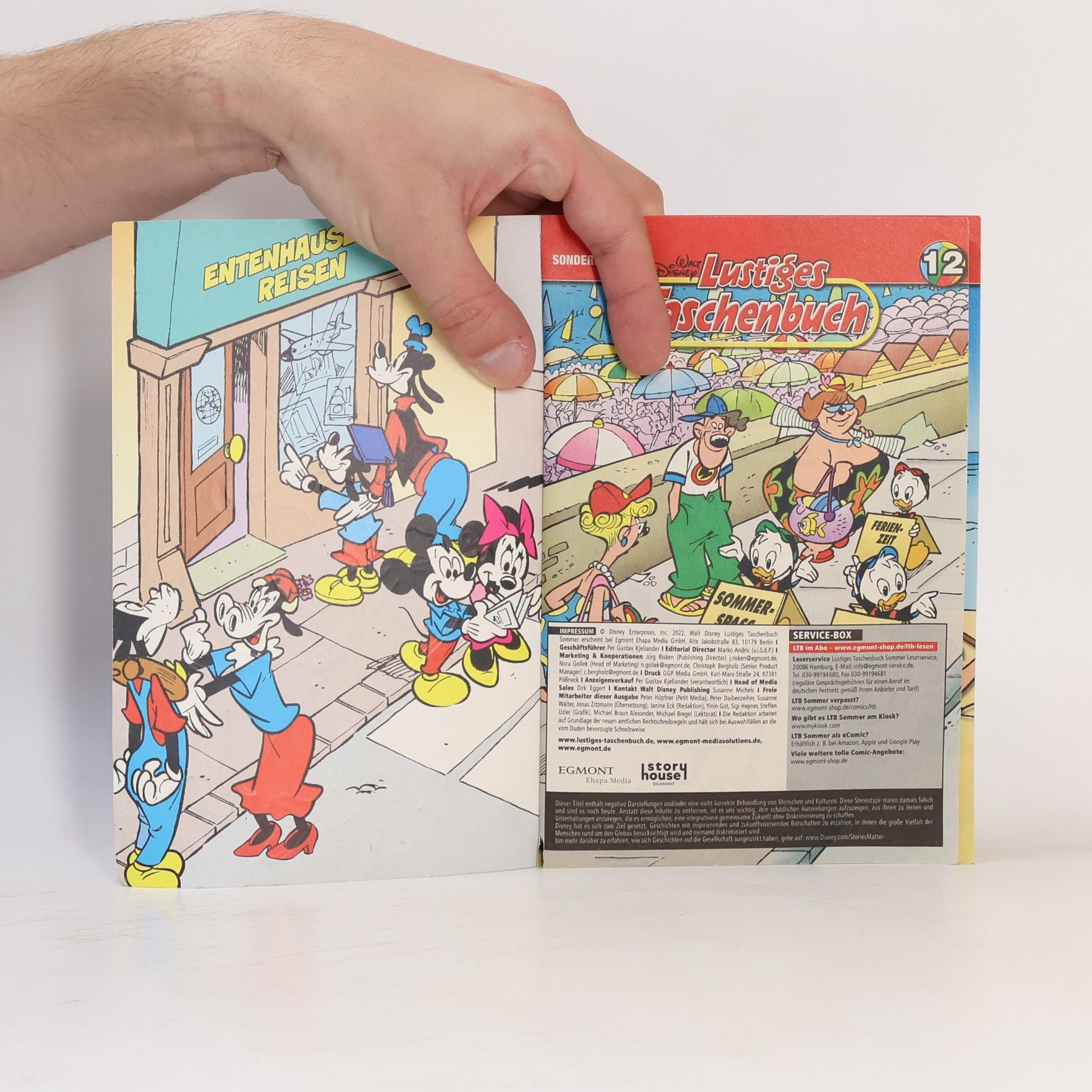 Walt Disney Lustiges Taschenbuch Sommer 12. Sommergeschichten