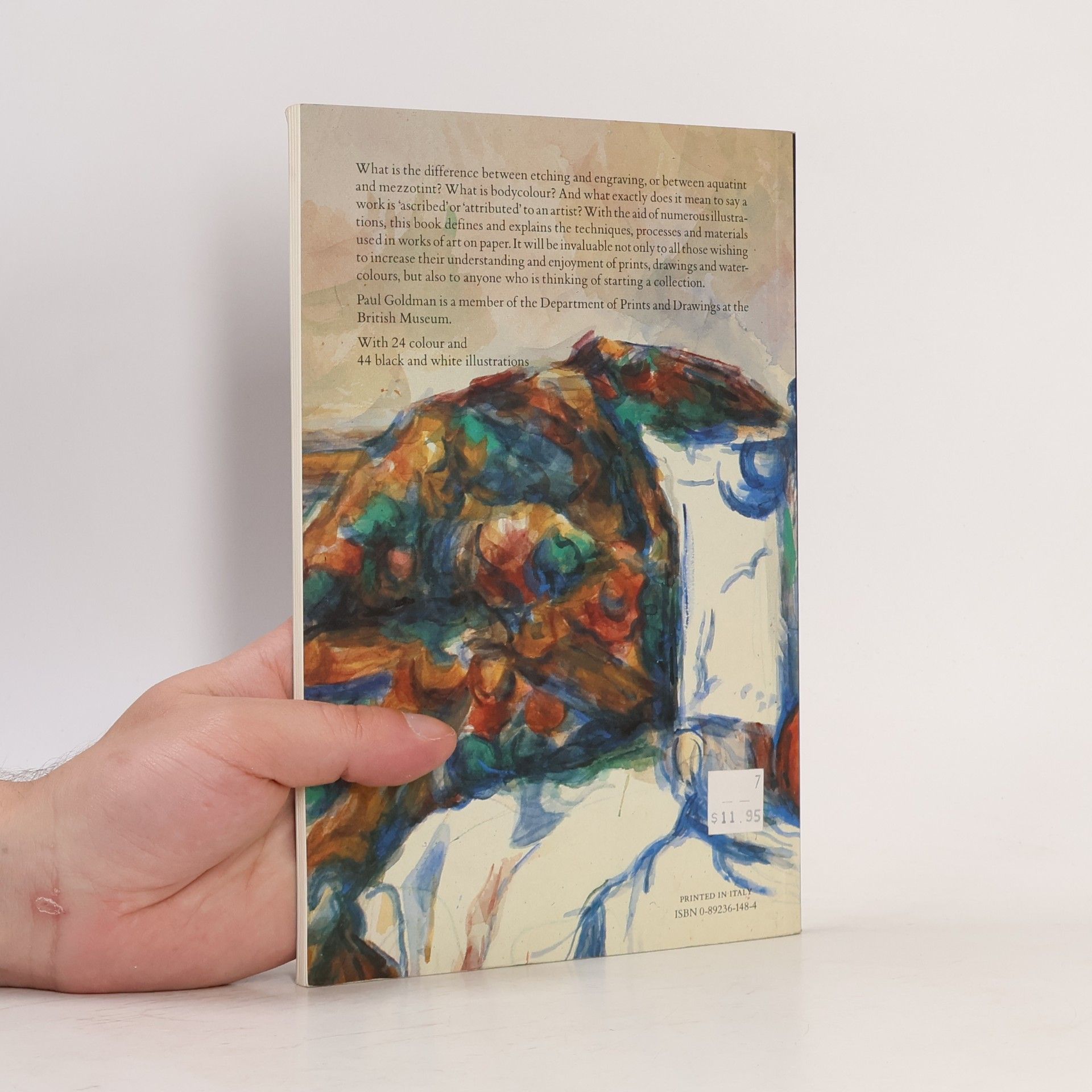 Paul Goldmann Looking at Prints, Drawings, and Watercolours