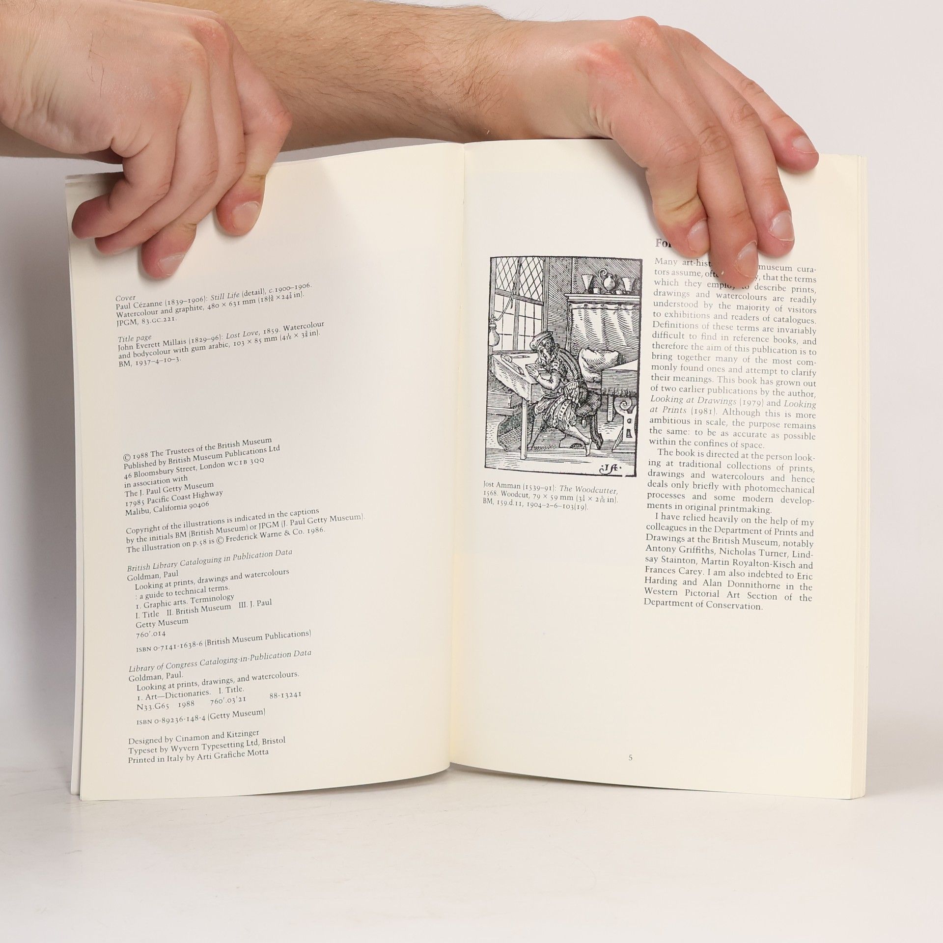 Paul Goldmann Looking at Prints, Drawings, and Watercolours