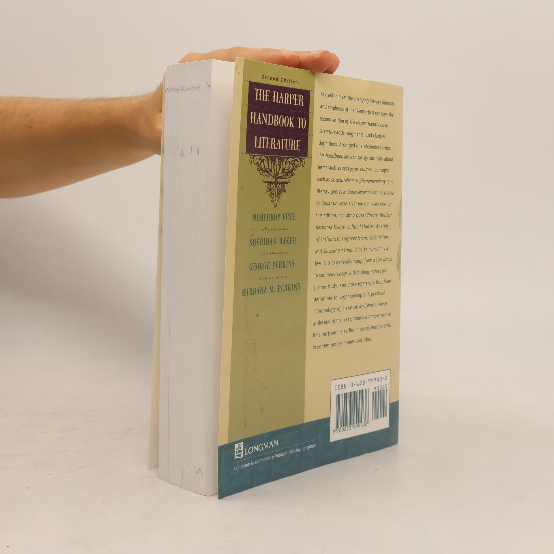 Northrop Frye Harper Handbook to Literature Second Edition