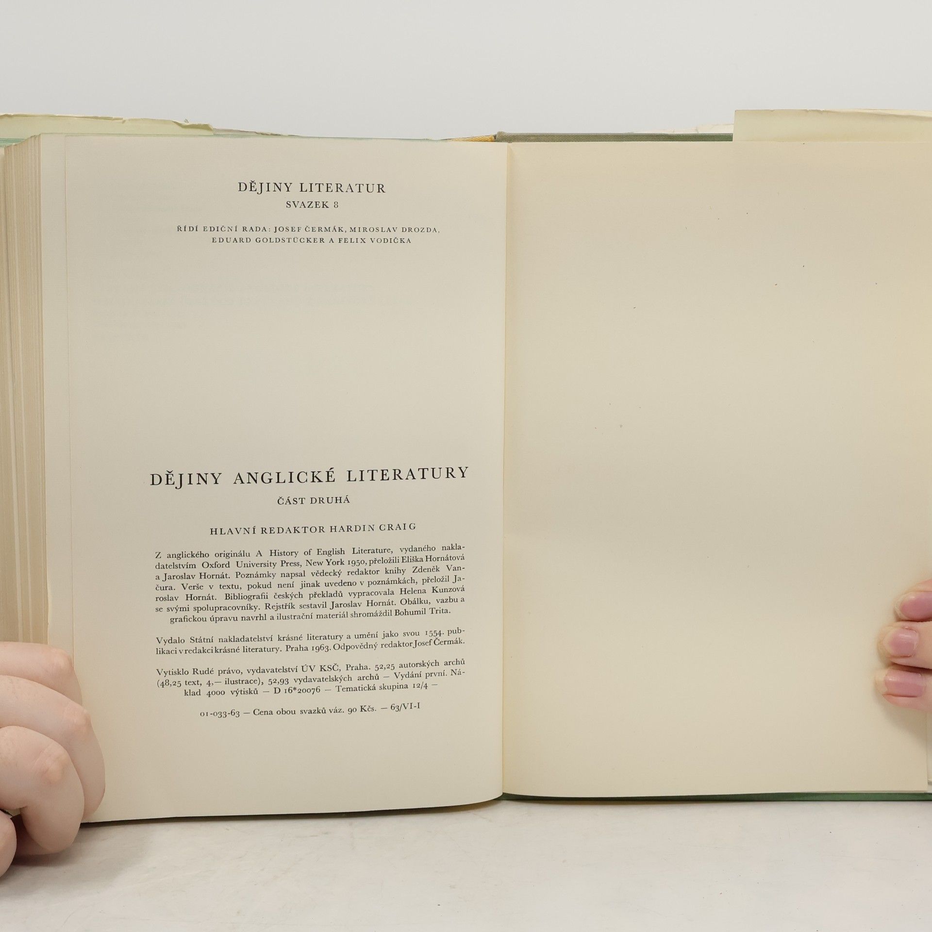 Hardin Craig Dějiny anglické literatury. II. Část druhá