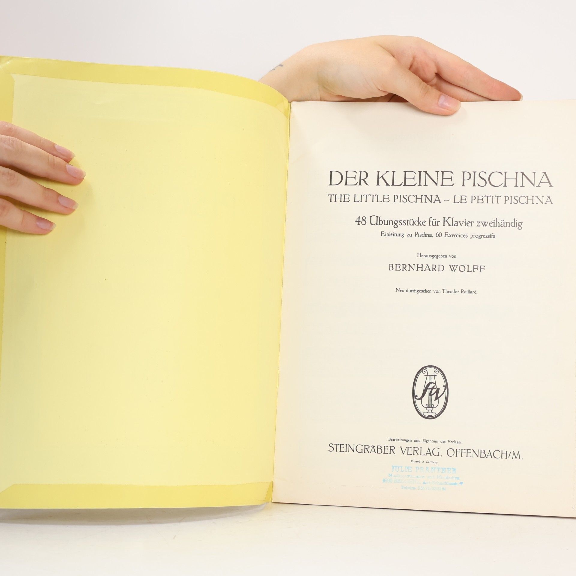 Bernhard Wolff Der kleine Pischna