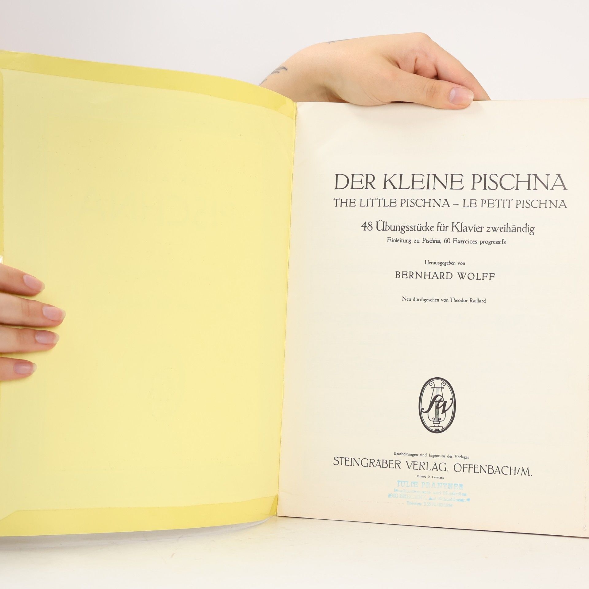 Bernhard Wolff Der kleine Pischna