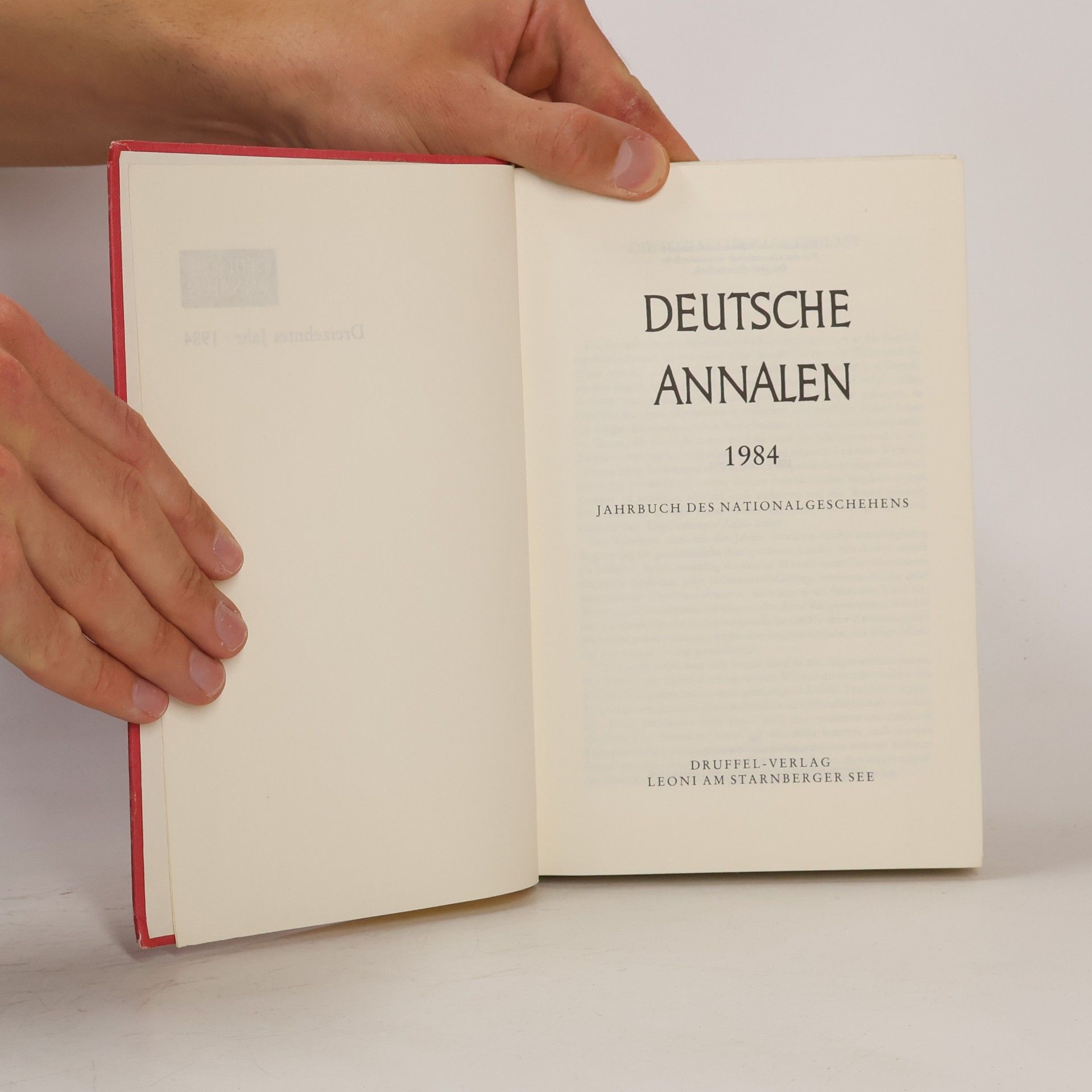Autorenkollektiv Deutsche Annalen 1984