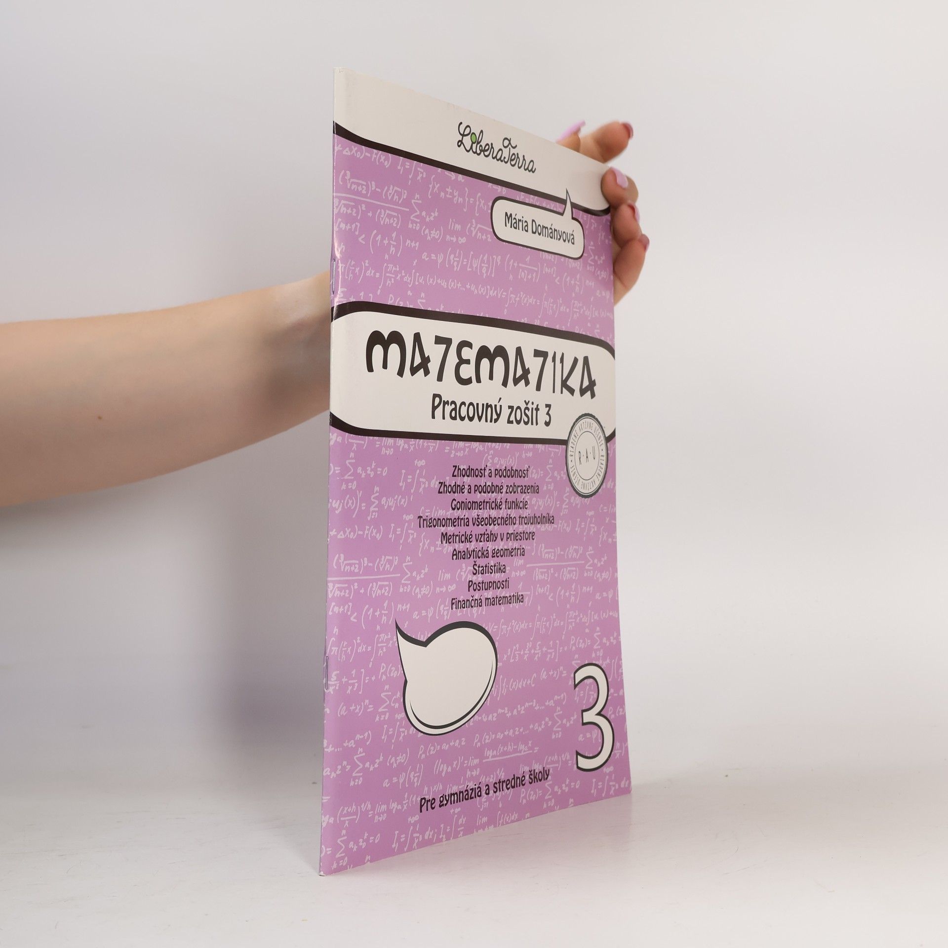 Mária Dományová Matematika. Pracovný zošit 3