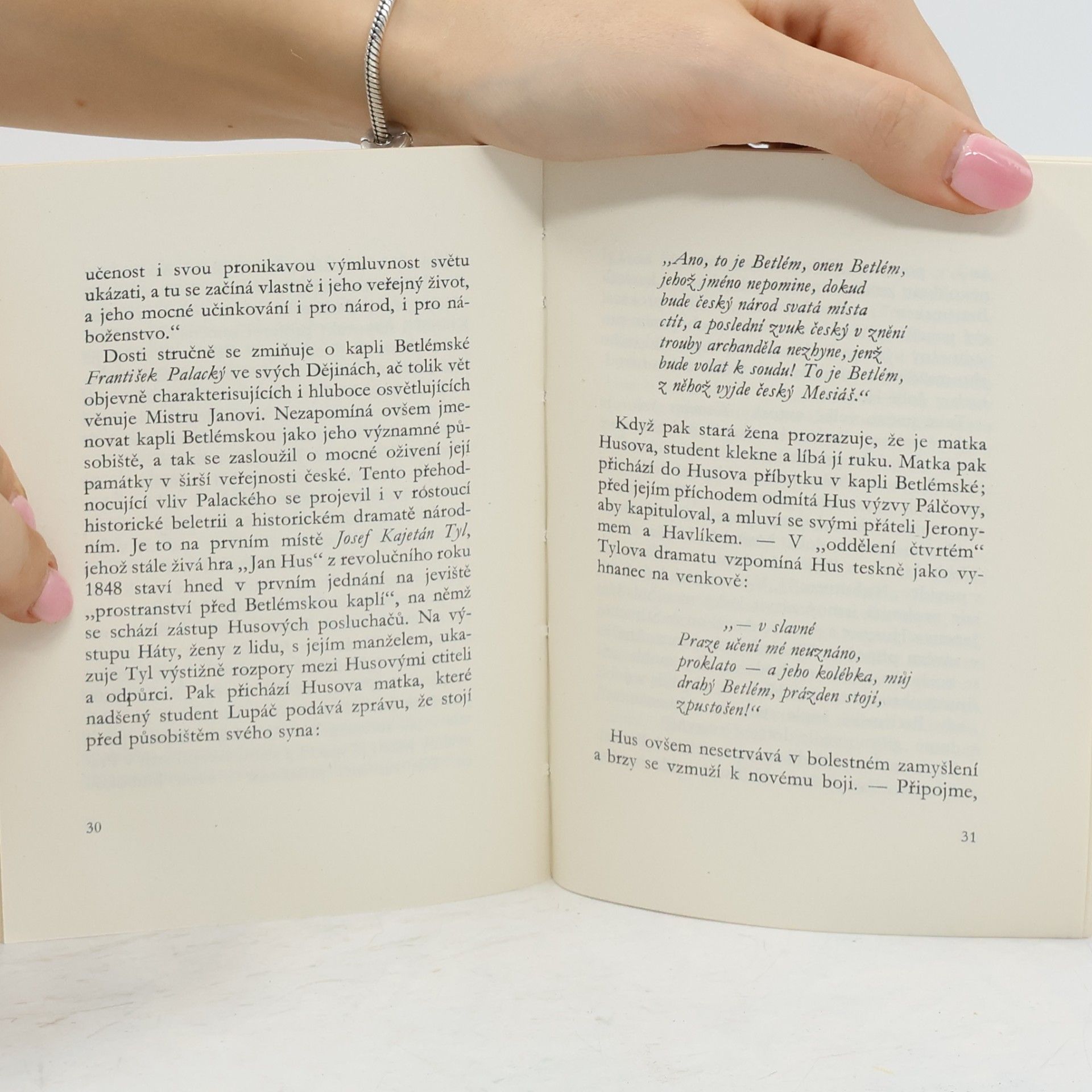 Jan Blahoslav Čapek Betlémská kaple v české literatuře
