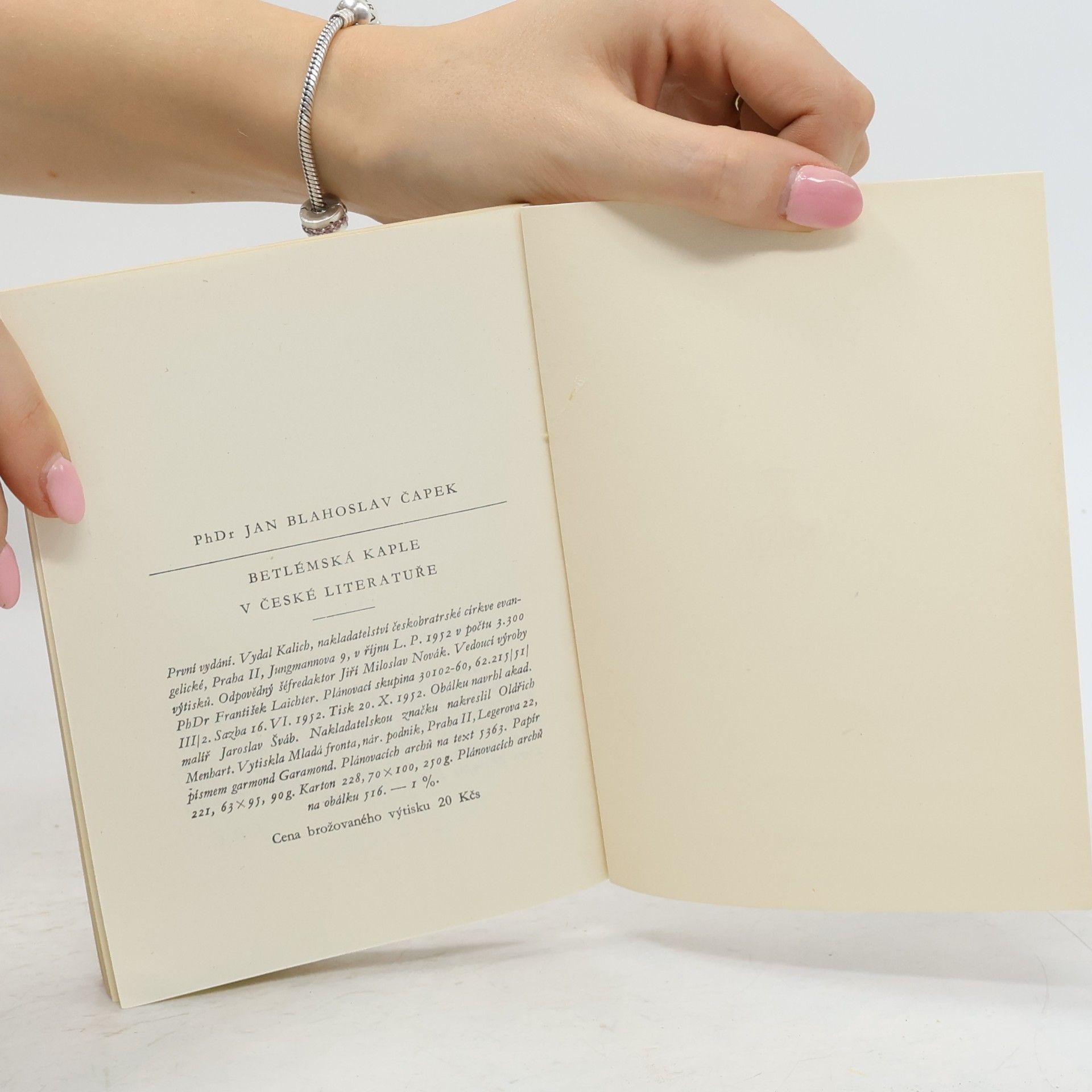 Jan Blahoslav Čapek Betlémská kaple v české literatuře