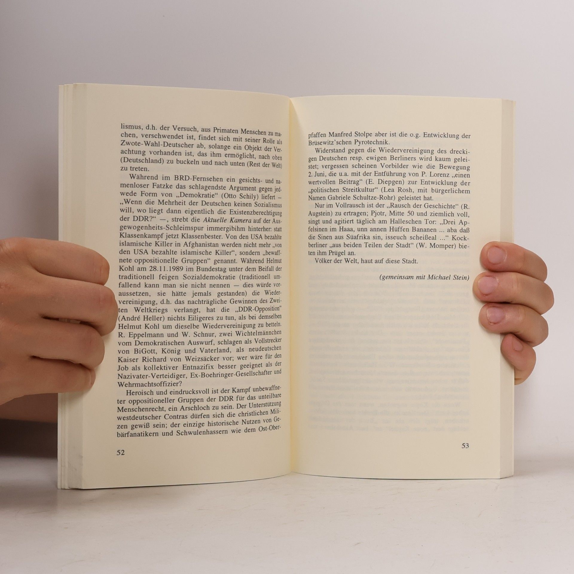 Wiglaf Droste Mein Kampf, Dein Kampf
