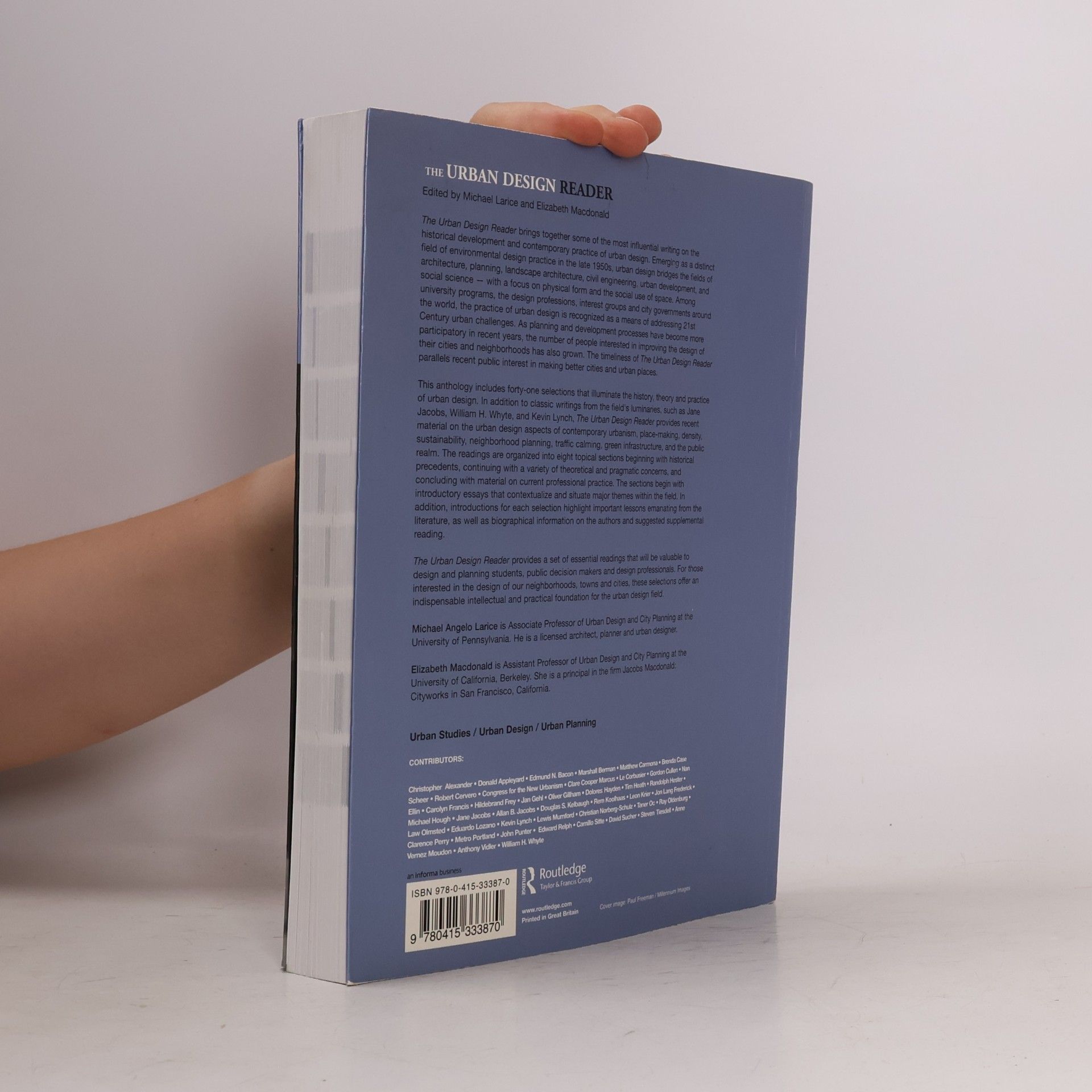 Michael Larice Routledge Urban Reader Series: The Urban Design Reader