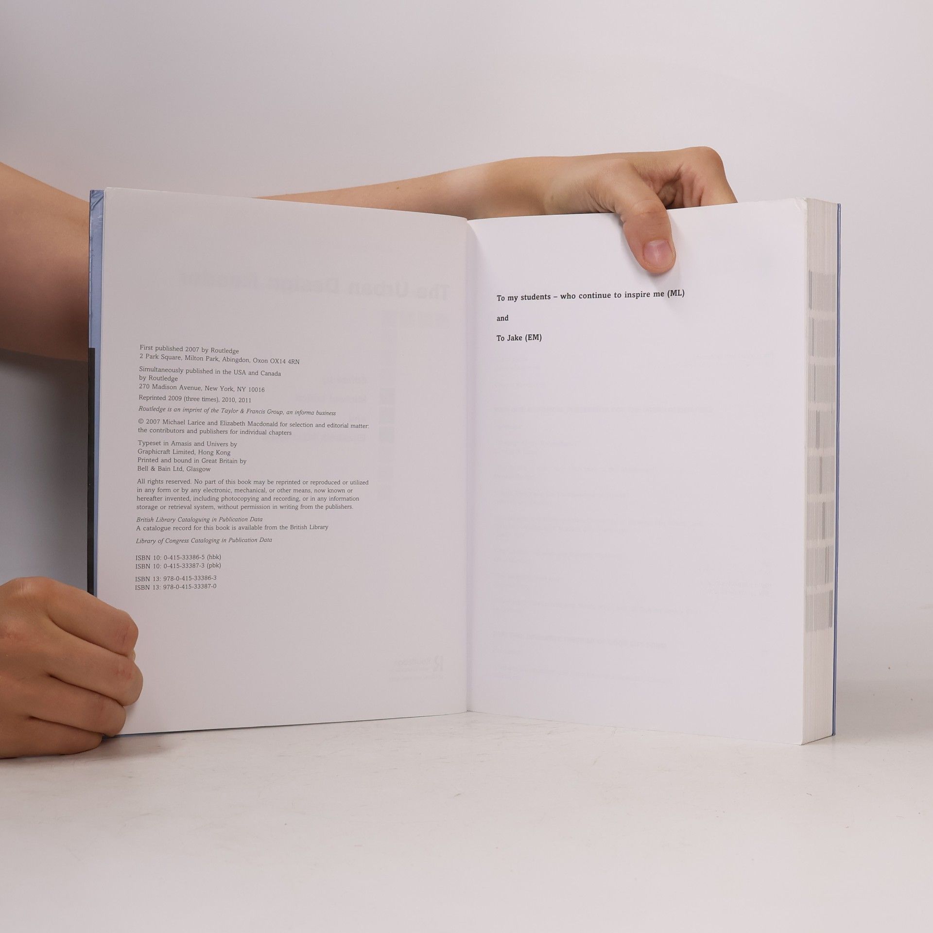 Michael Larice Routledge Urban Reader Series: The Urban Design Reader