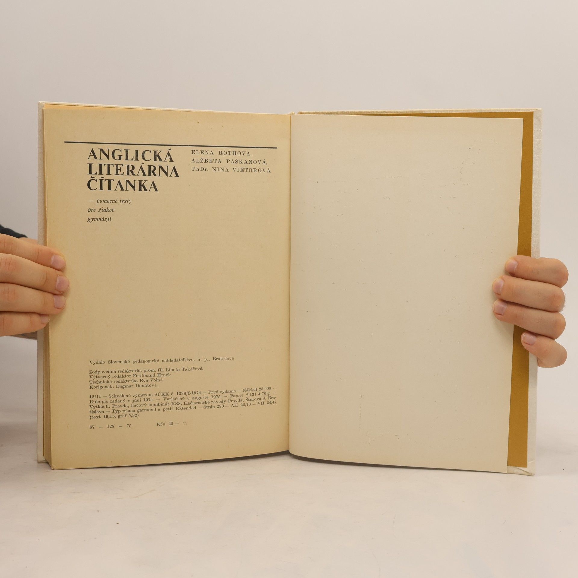 Elena Rothová Anglická literárna čítanka