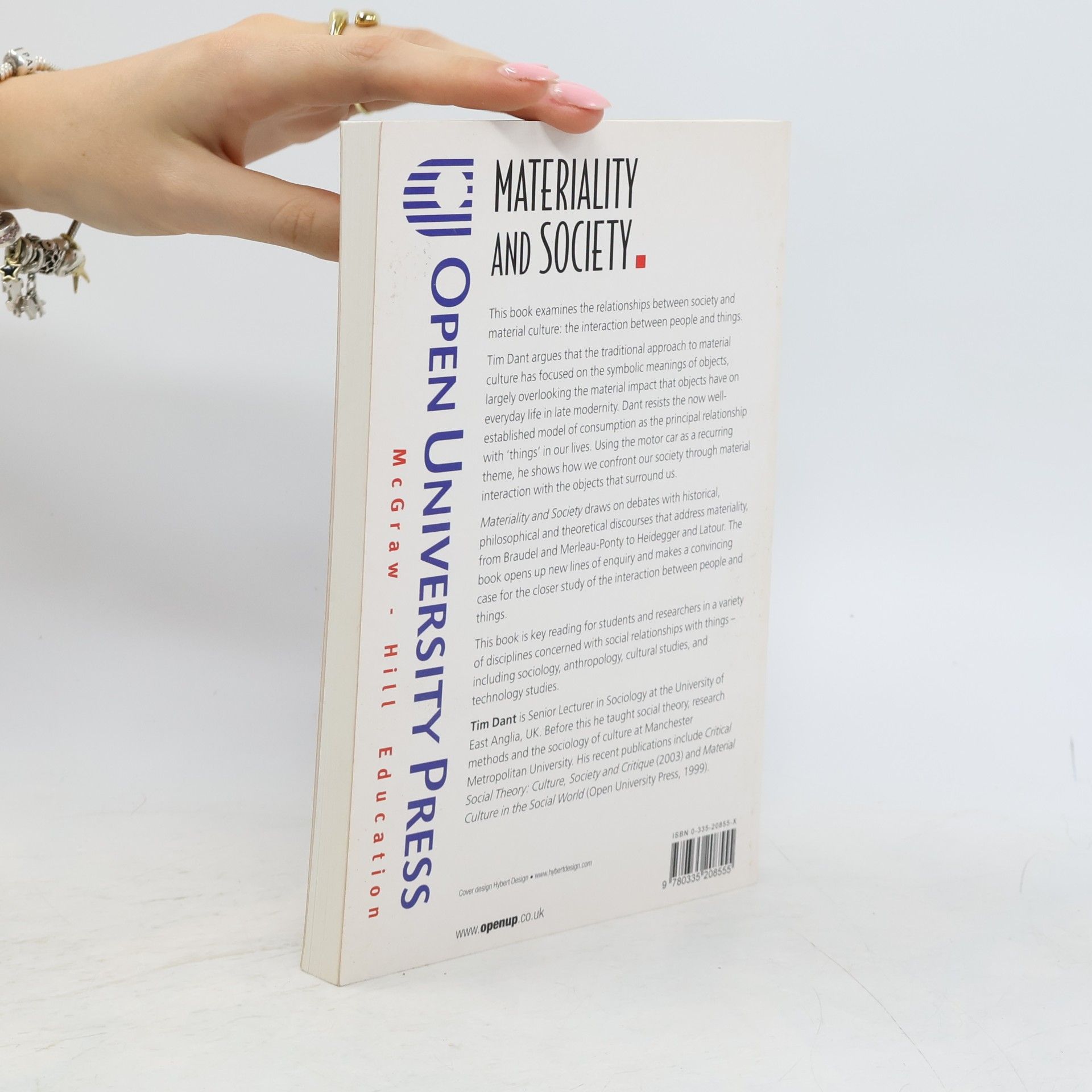 Tim Dant Materiality and Society