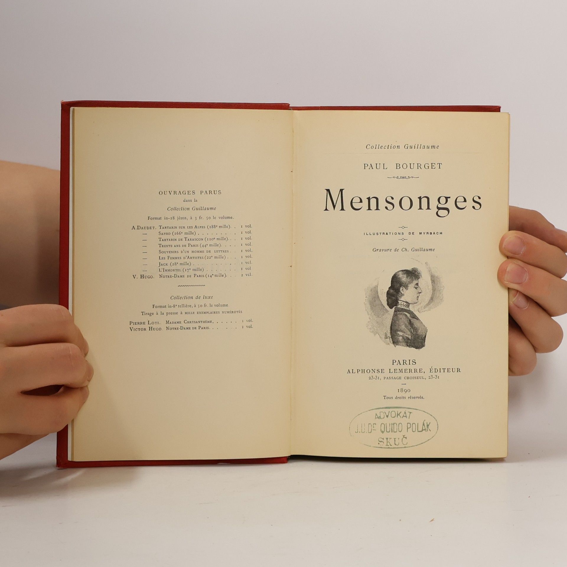 Paul Bourget Mensonges