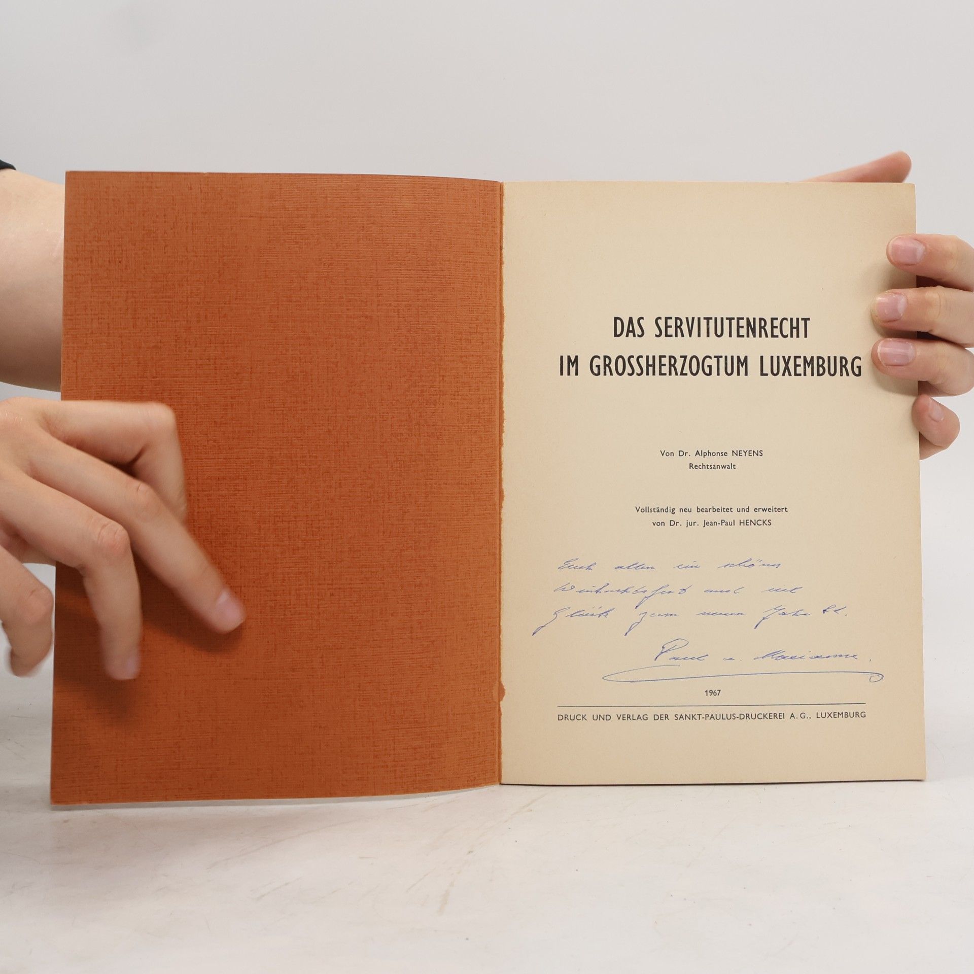 Alphonse Neyens Das Servitutenrecht im Grossherzogtum Luxemburg