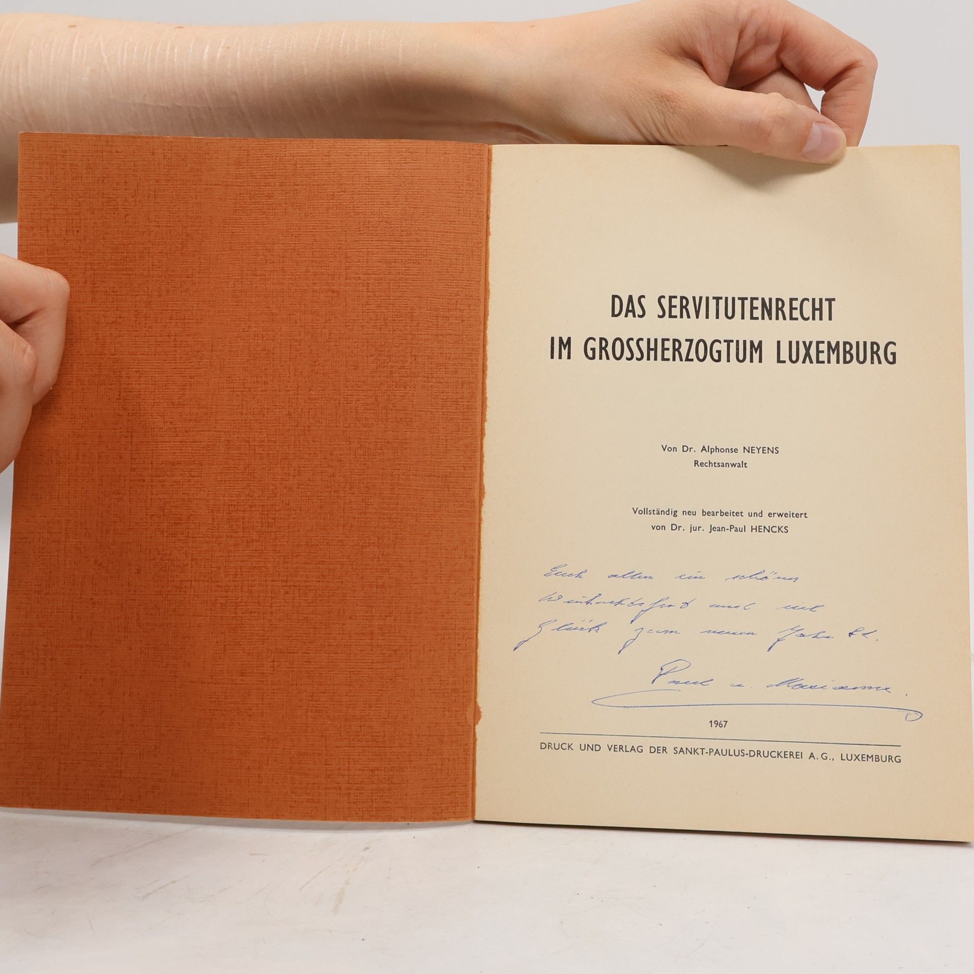 Alphonse Neyens Das Servitutenrecht im Grossherzogtum Luxemburg