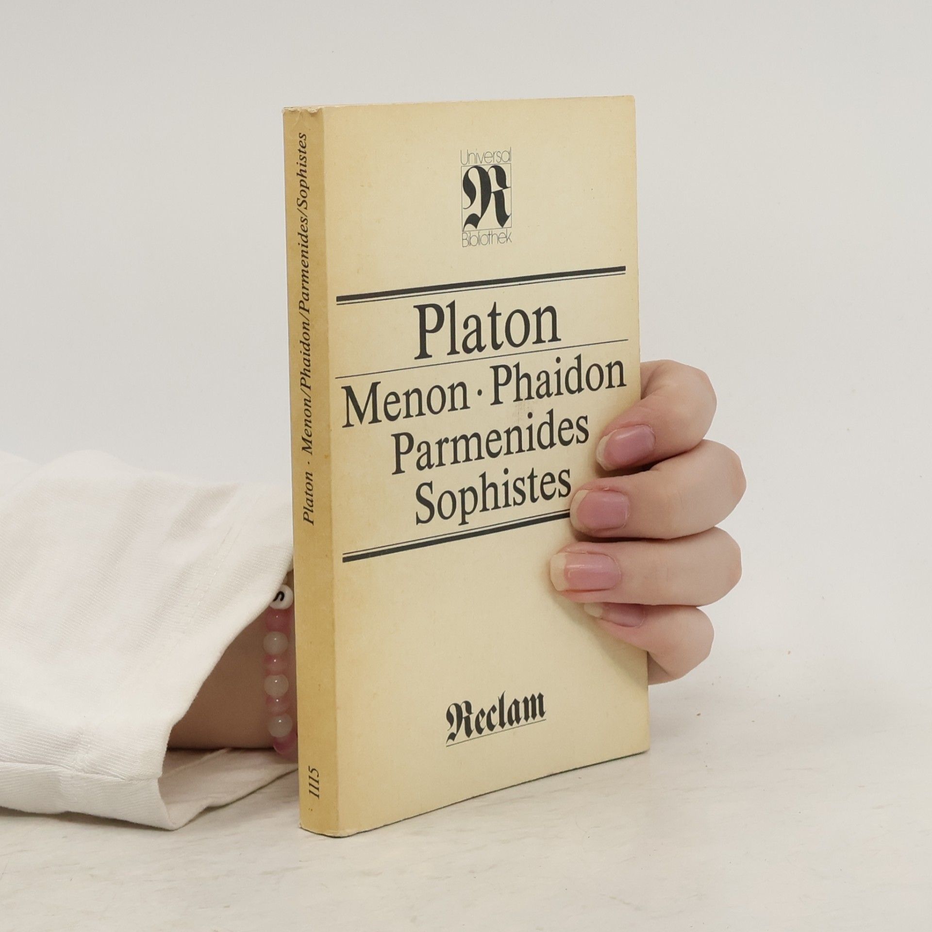Platón Menon, Phaidon, Parmenides, Sophistes