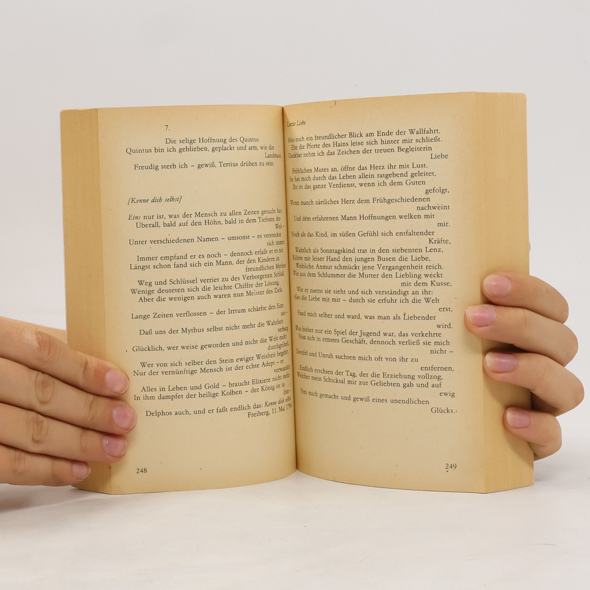 Novalis Dichtungen und Fragmente