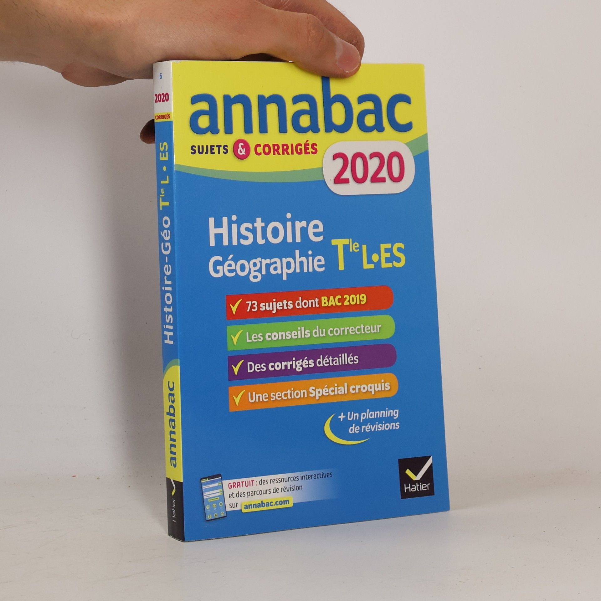 Jean-François Lecaillon Annales Annabac 2020 Histoire-Géographie Tle L, ES