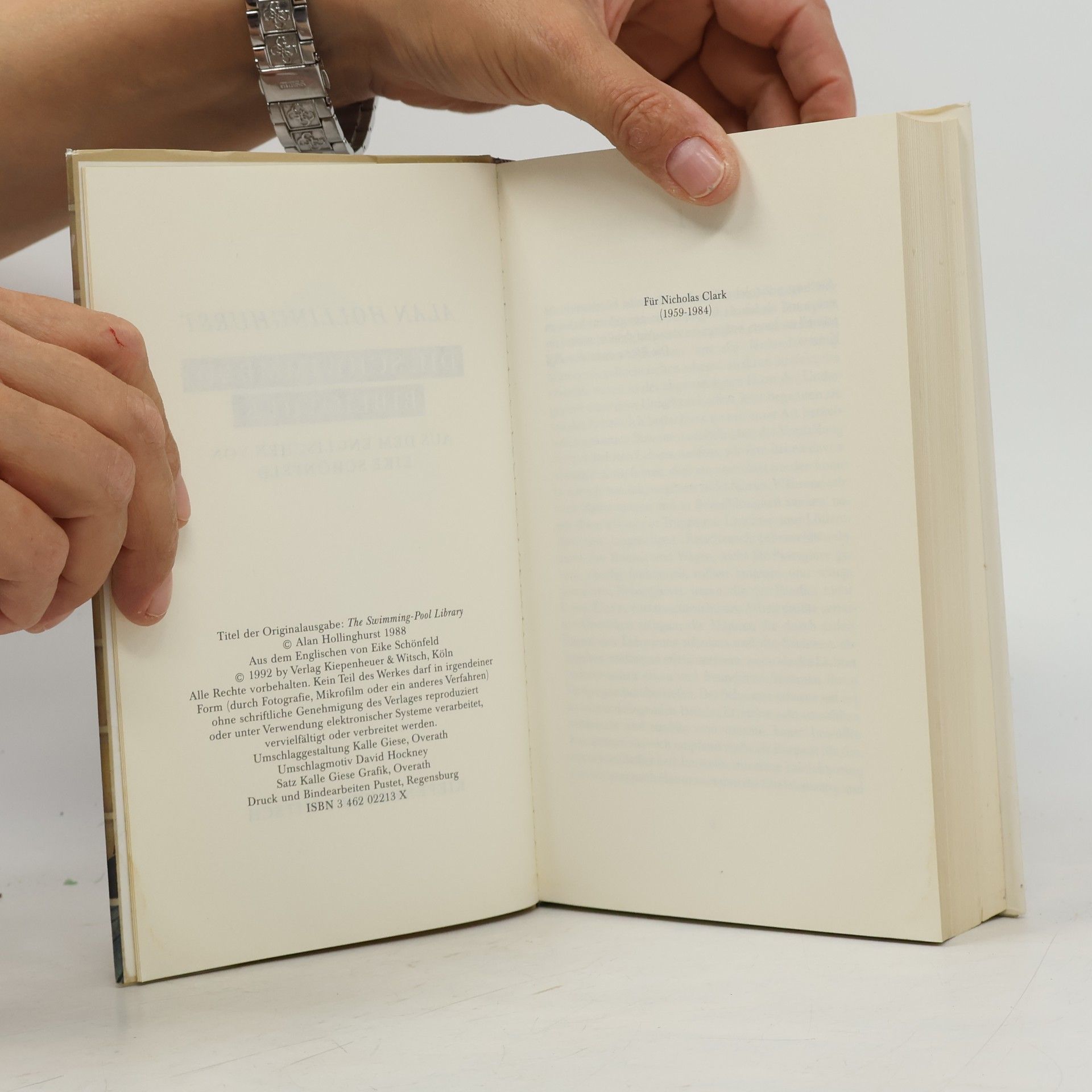 Alan Hollinghurst Die Schwimmbad-Bibliothek