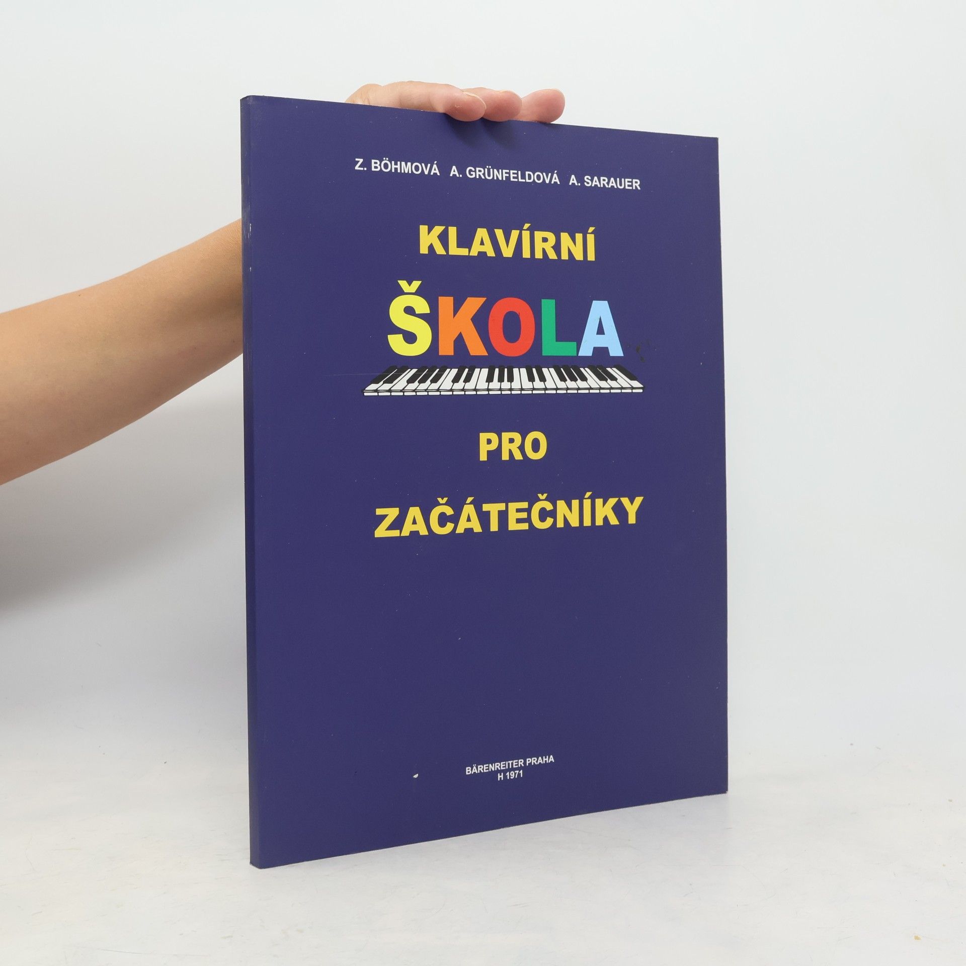 Alois Sarauer Klavírní škola pro začátečníky