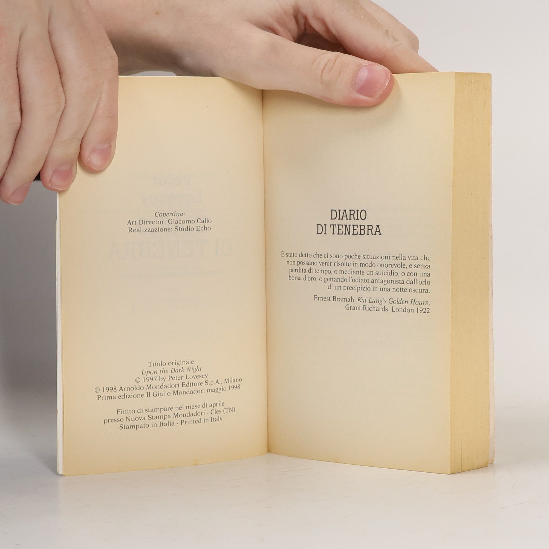 Peter Lovesey Diario di tenebra