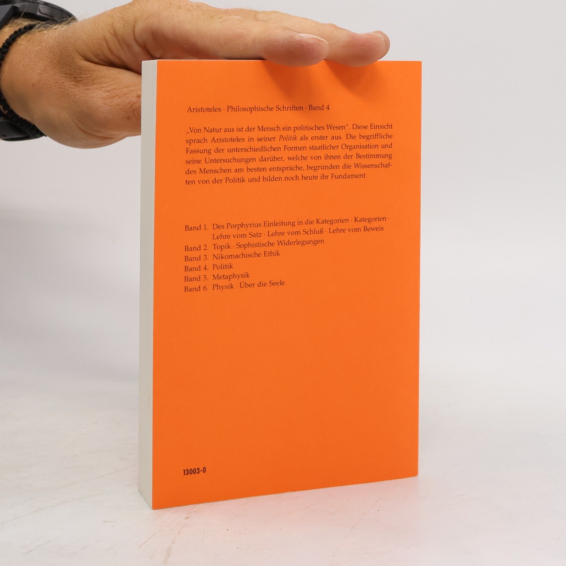Aristotle Philosophische Schriften 4