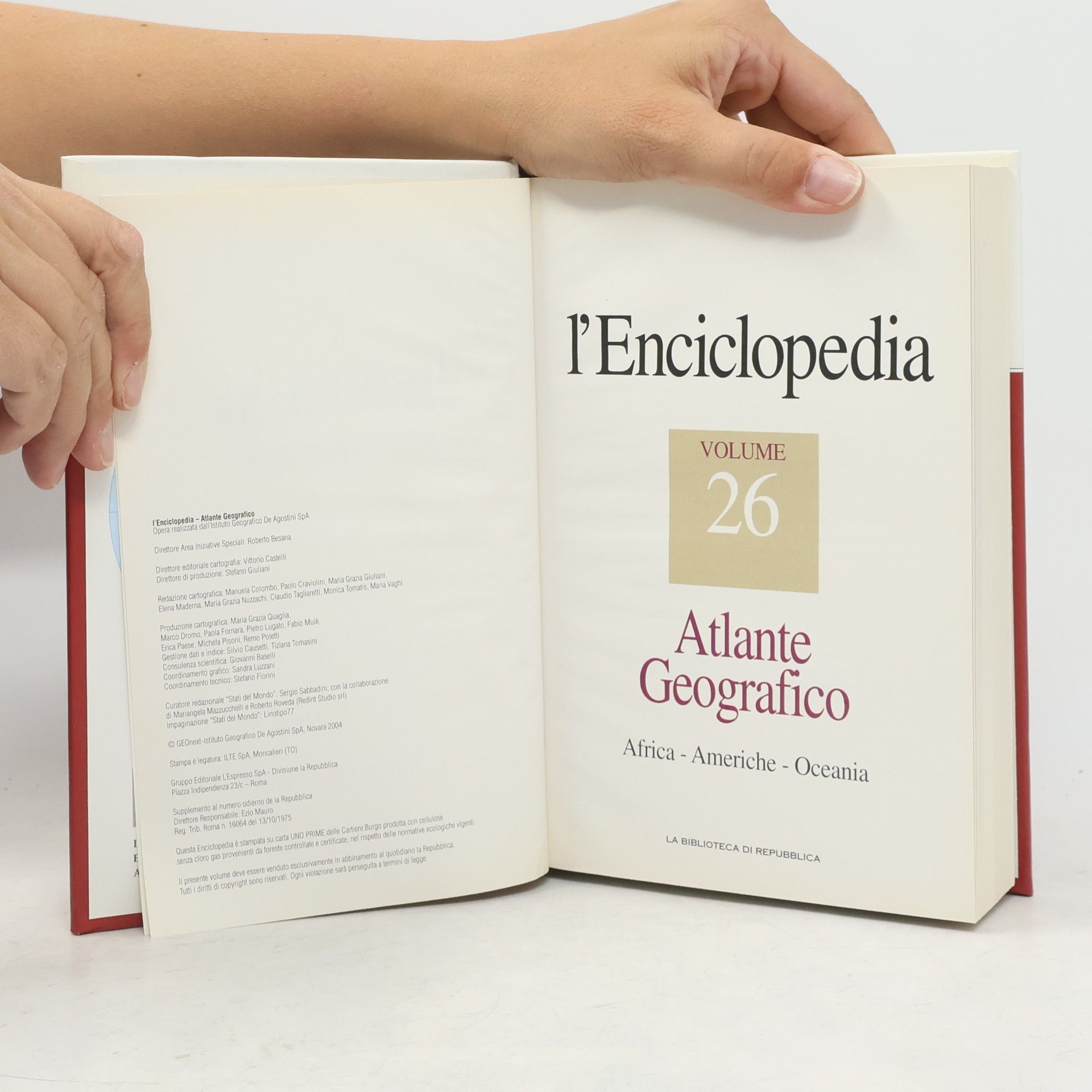 Autorenkollektiv L´Enciclopedia 26. Atlante Geografico
