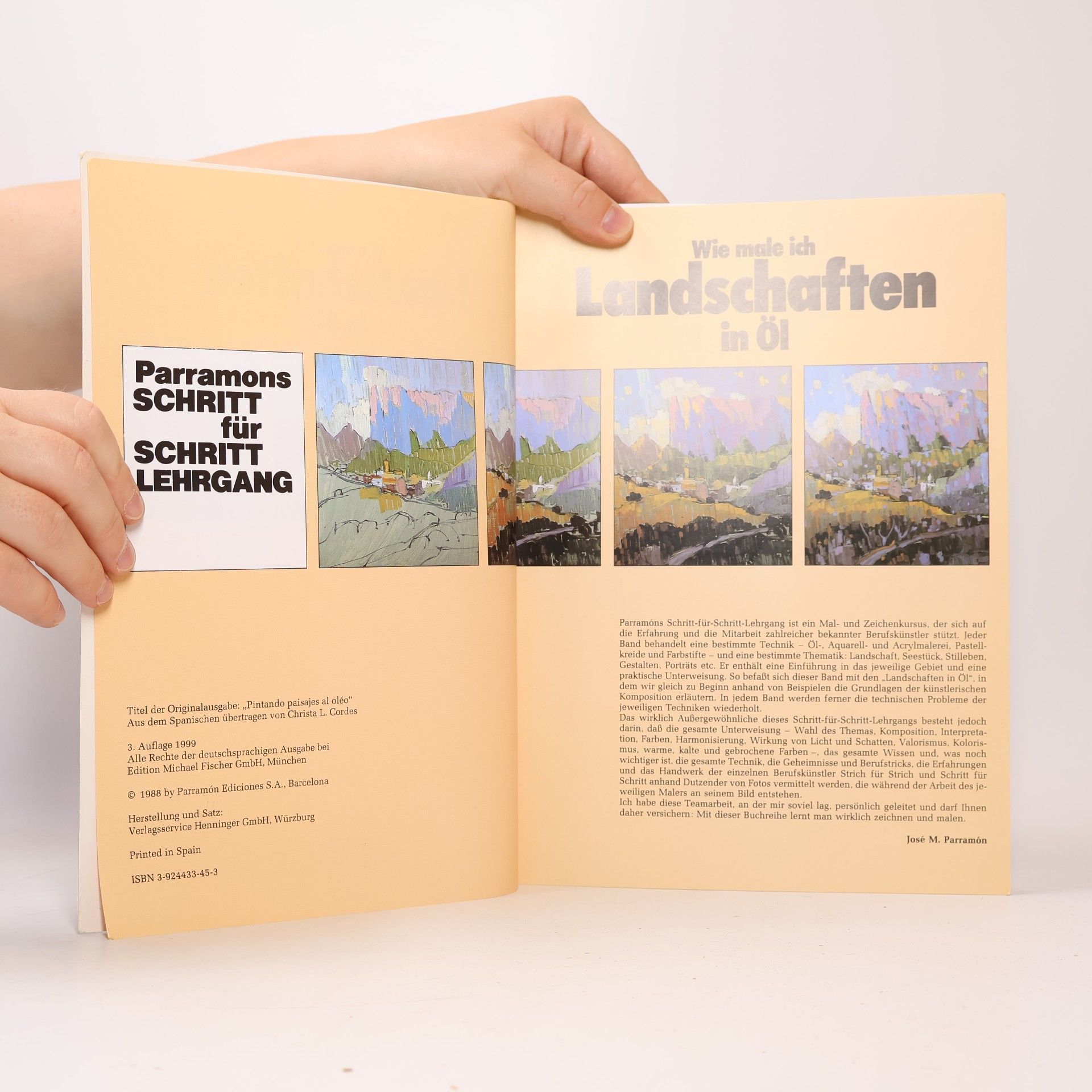 José María Parramón Vilasaló Parramon's: Wie male ich Landschaften in Öl - Schritt für Schritt Lehrgang