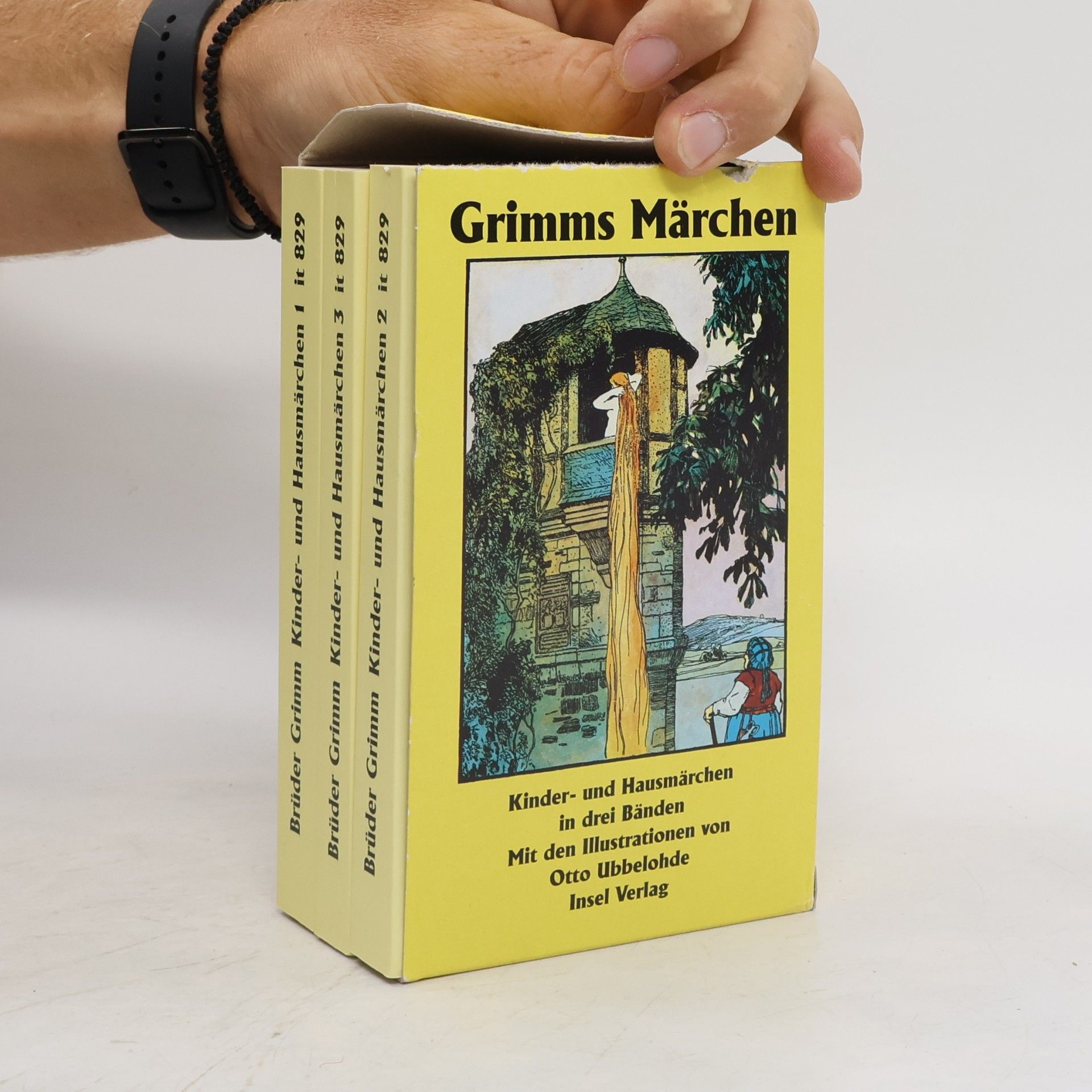 Jacob Grimm Kinder- und Hausmärchen gesammelt durch die Brüder Grimm 1-3 (3 svazky)