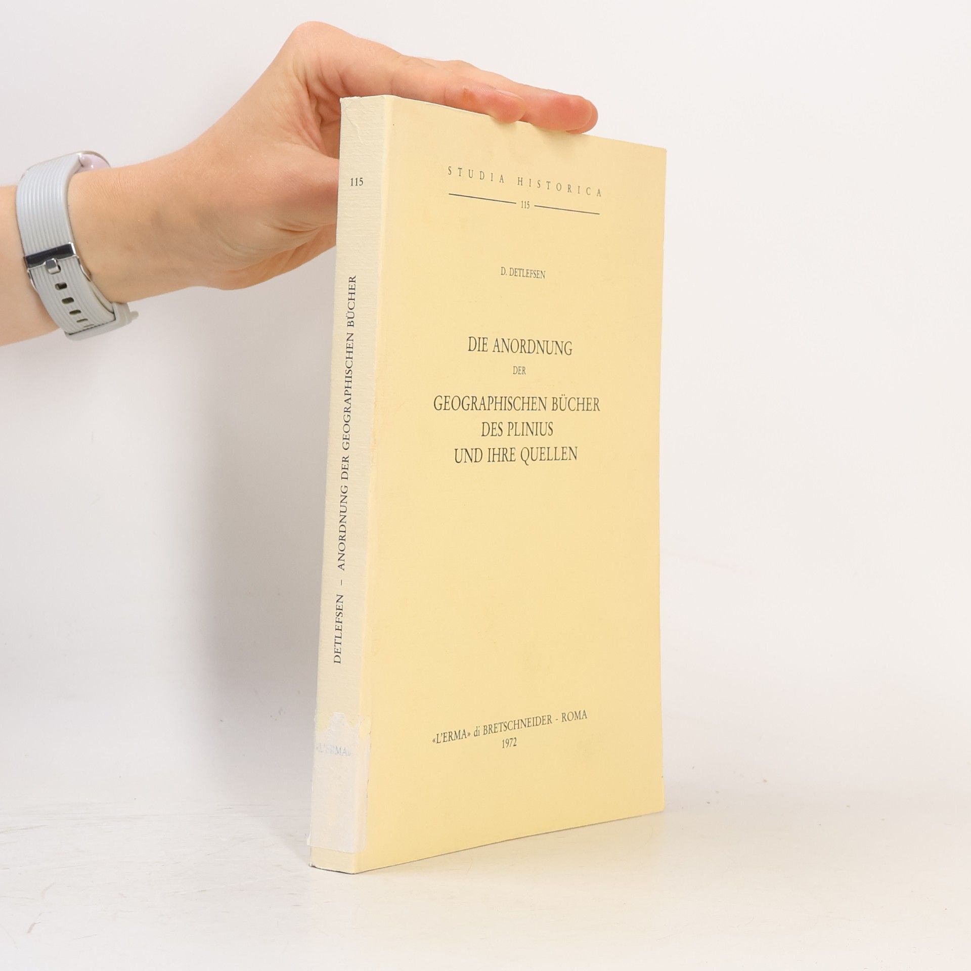 Die Anordnung der Geographiscen Bücher des Plinius und ihre Quellen