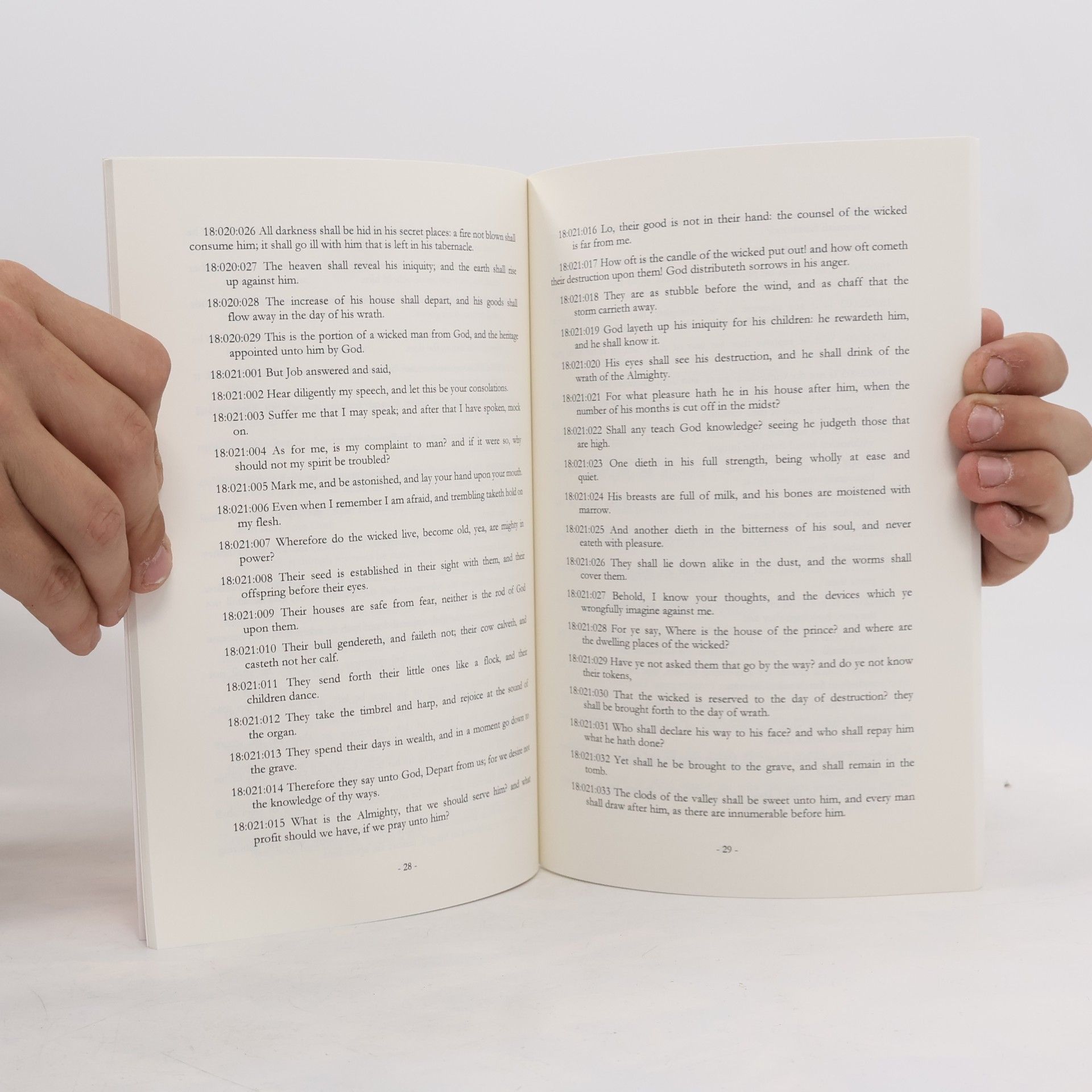anonym The Bible, King James version, Book 18; Job
