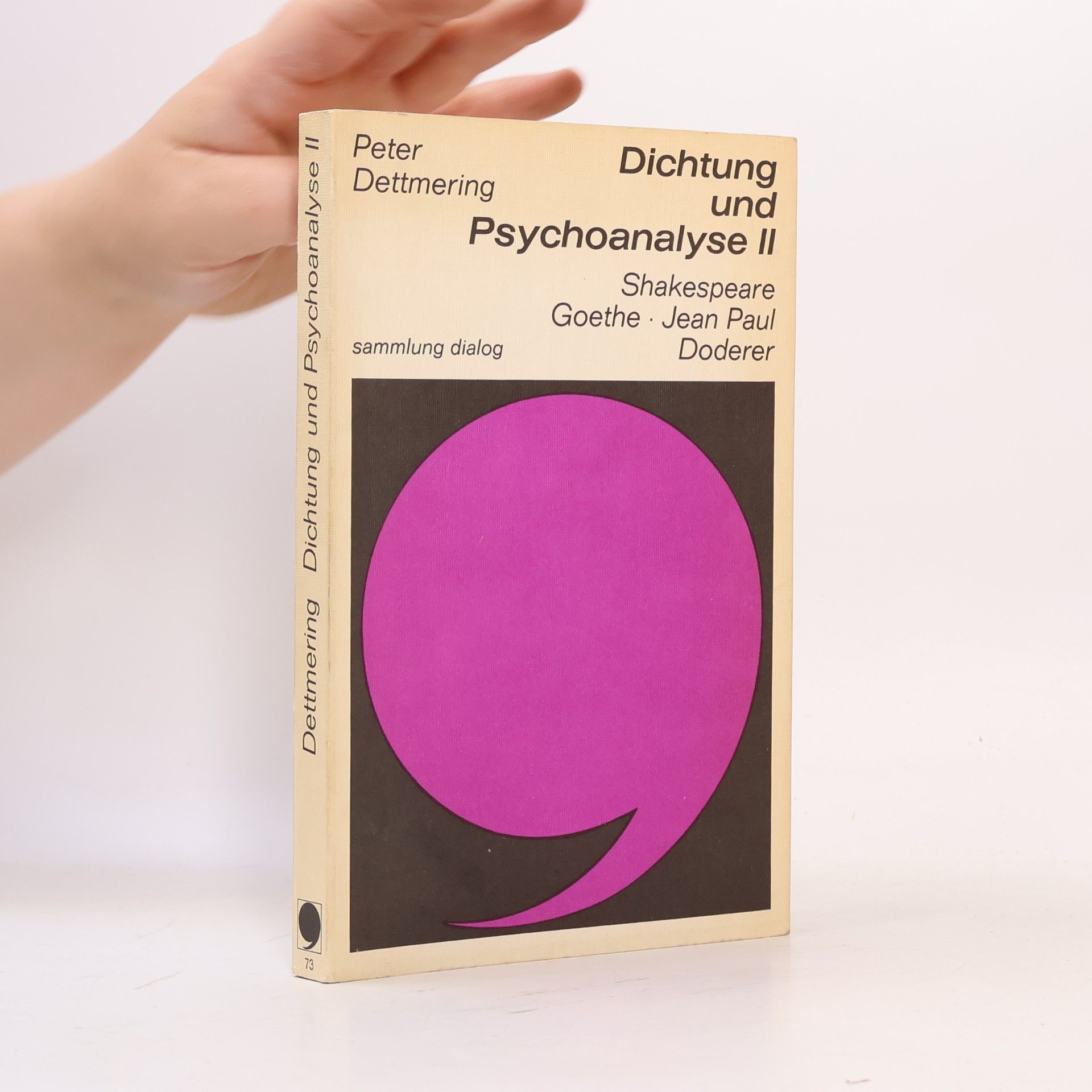 Peter Dettmering Dichtung und Psychoanalyse 2