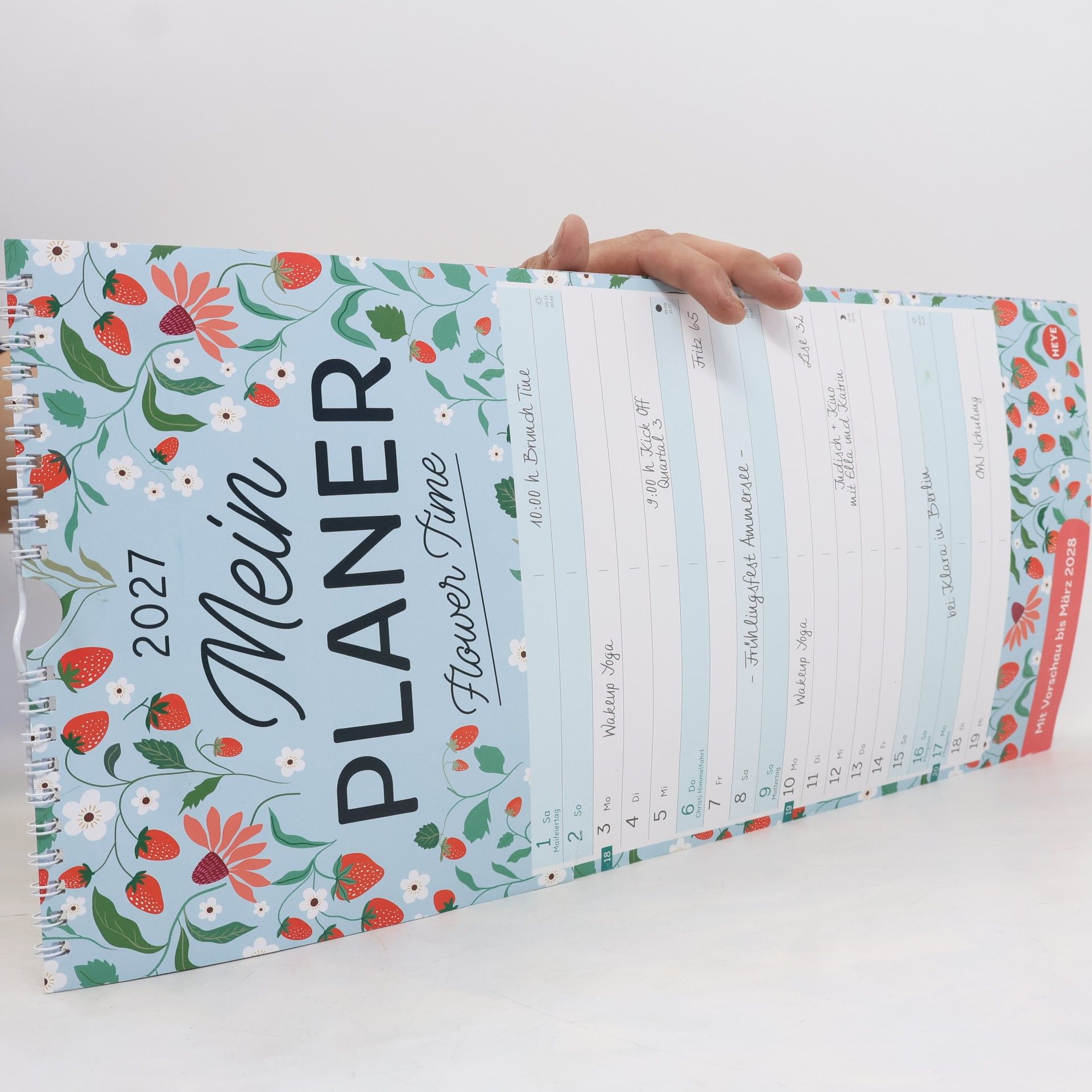 Autorenkollektiv Deko-Mein Planer Flower Time 2027: Vintage-inspiriert mit modernem Touch: Terminplaner für die Wand im Format 21 x 45 cm. Praktischer Wandkalender mit 2 Spalten