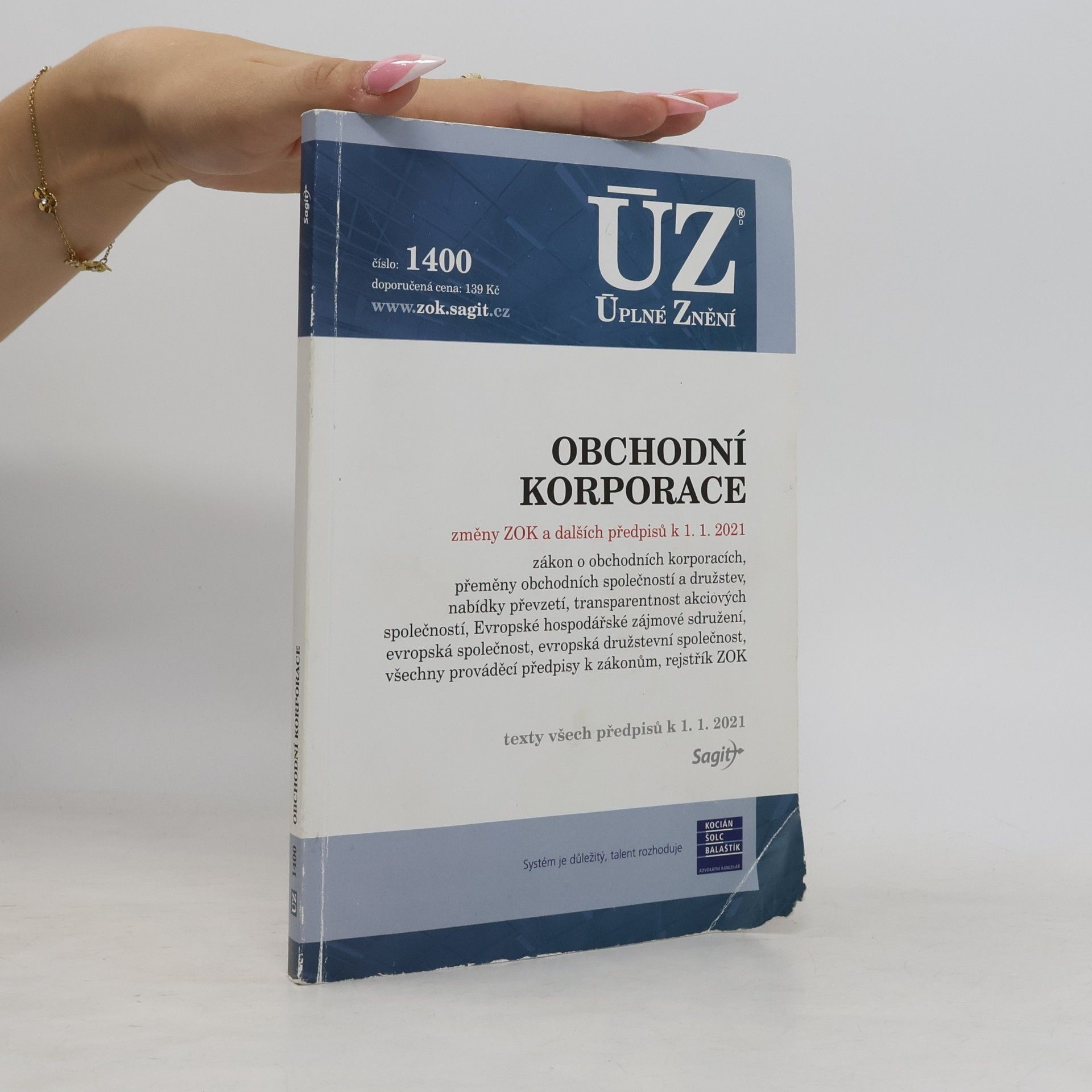 Autores varios ÚZ č. 1400 : Obchodní korporace