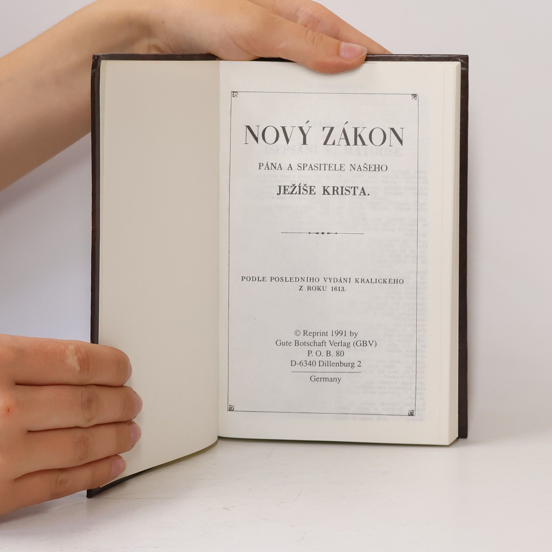 Autores varios Nový zákon Pána a Spasitele našeho Ježíše Krista