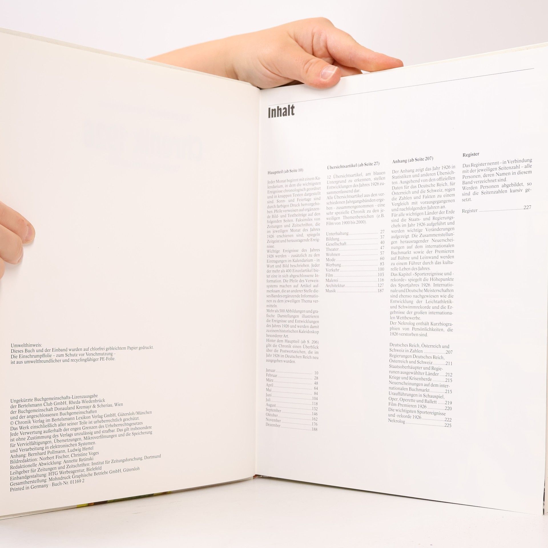 Autorenkollektiv Chronik 1926. Tag für Tag in Wort und Bild