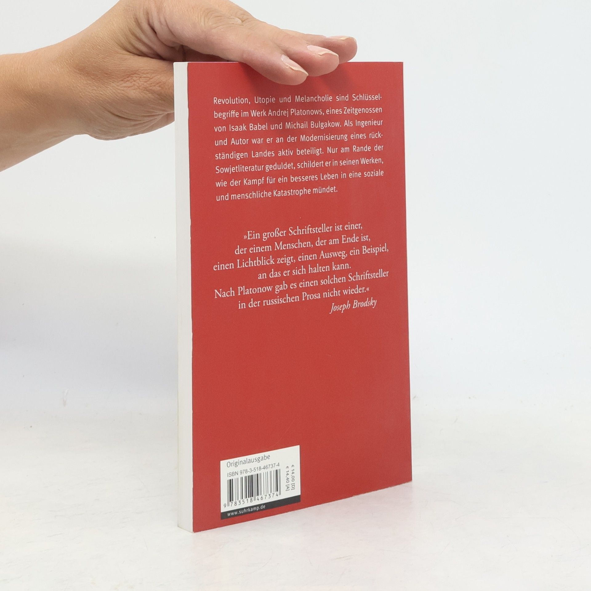 Hans-Otto Günther Suhrkamp Taschenbuch - 4737: Andrej Platonow