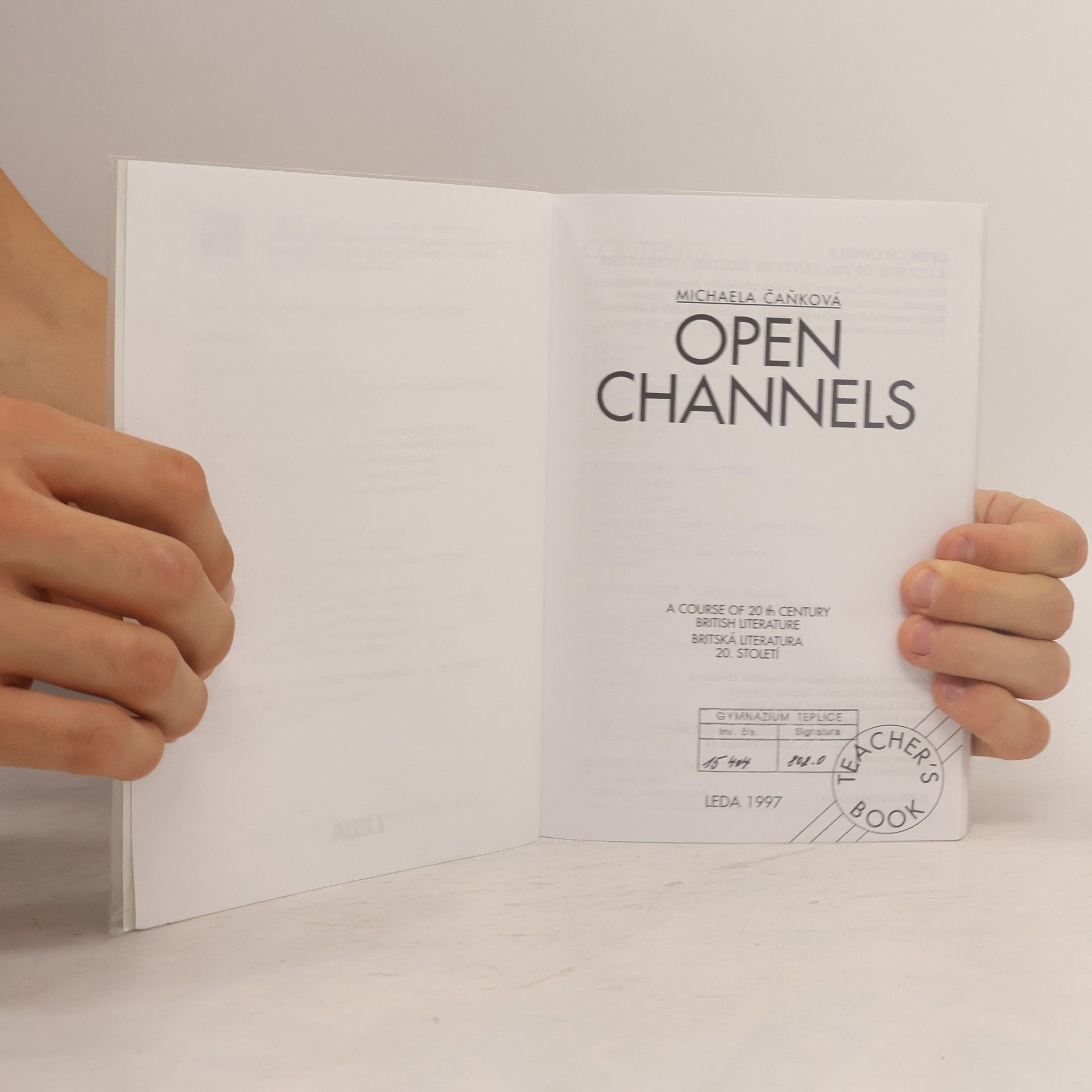 Michaela Čaňková Open Channels Teacher's book