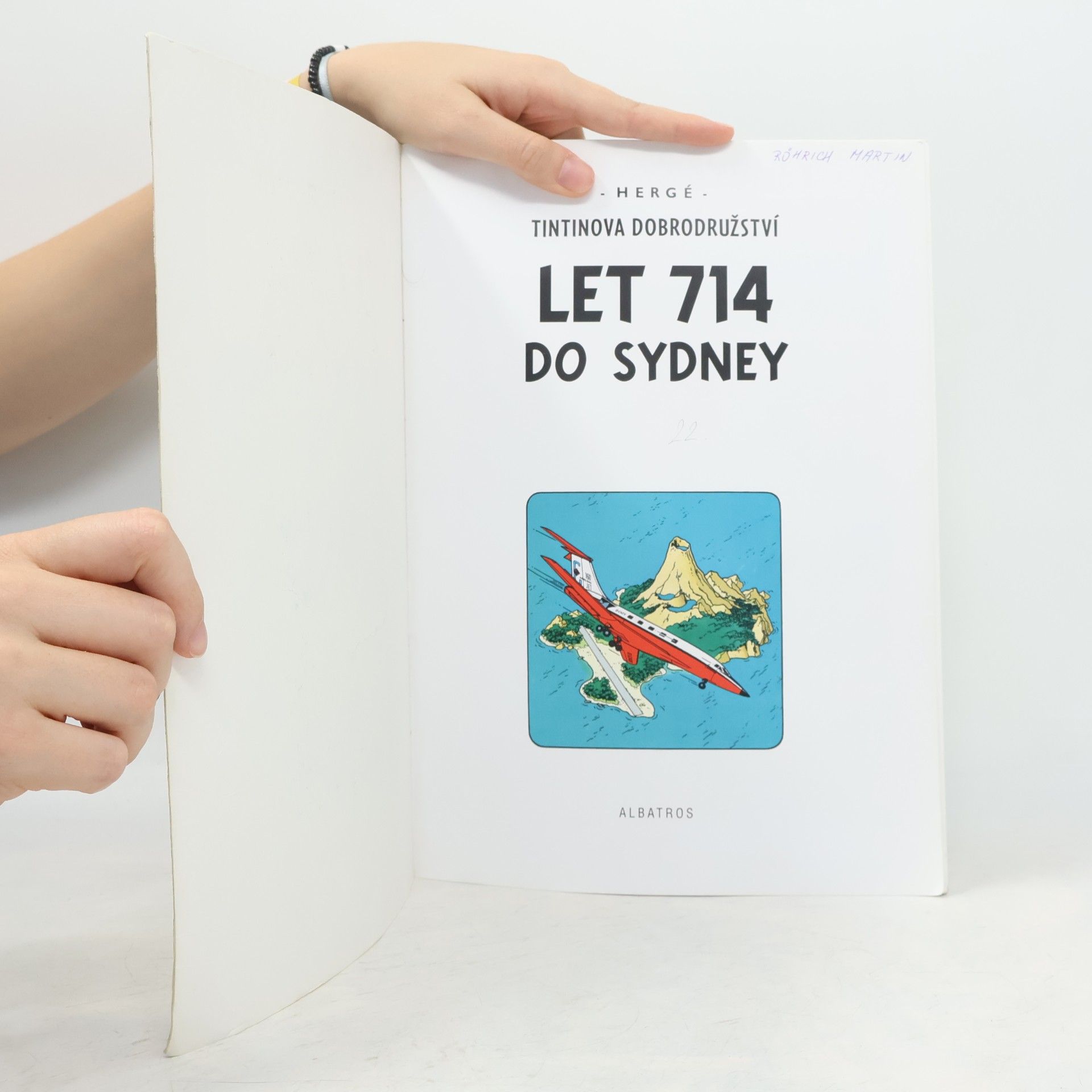 Hergé Tintin 22. Let 714 do Sydney