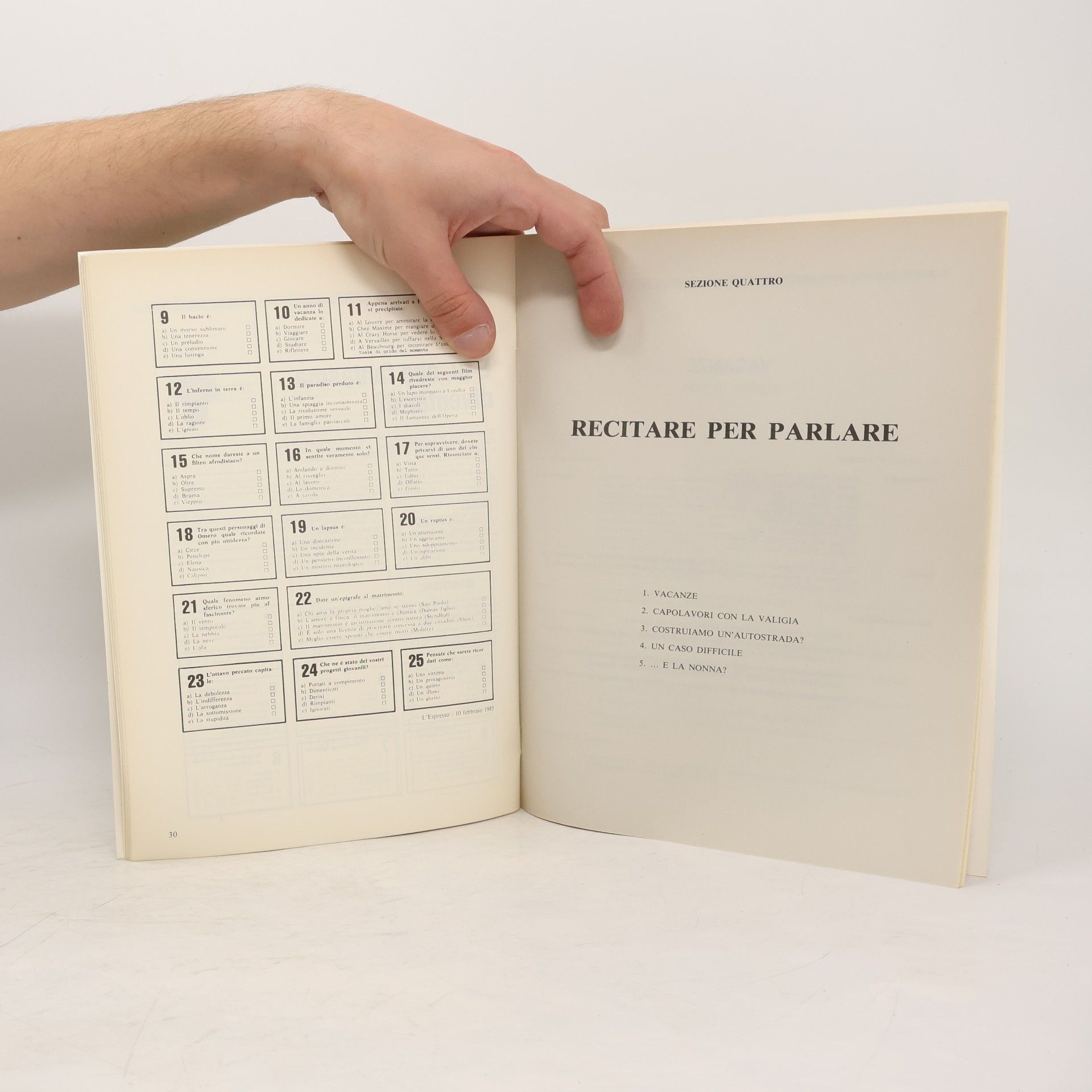 Giosi Vicentini Tanto per parlare. Libro dell'insegnante