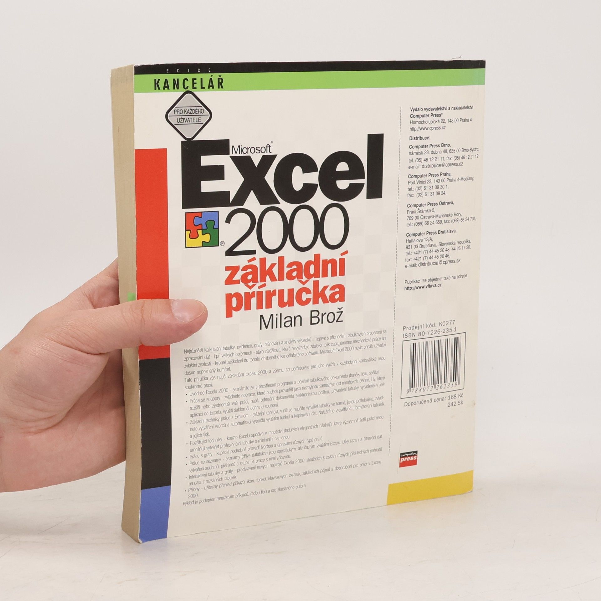 Milan Brož Microsoft Excel 2000 CZ: Základní příručka