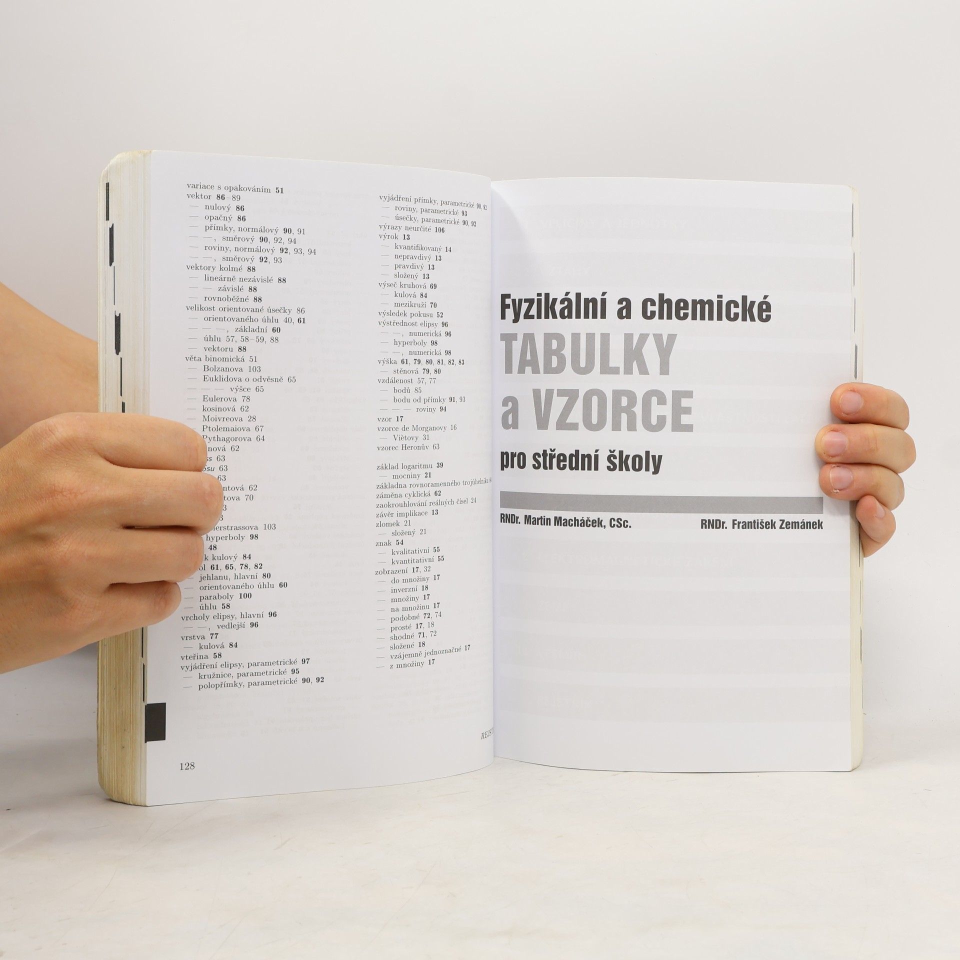 Jiří Mikulčák Matematické, fyzikální a chemické tabulky a vzorce pro střední školy