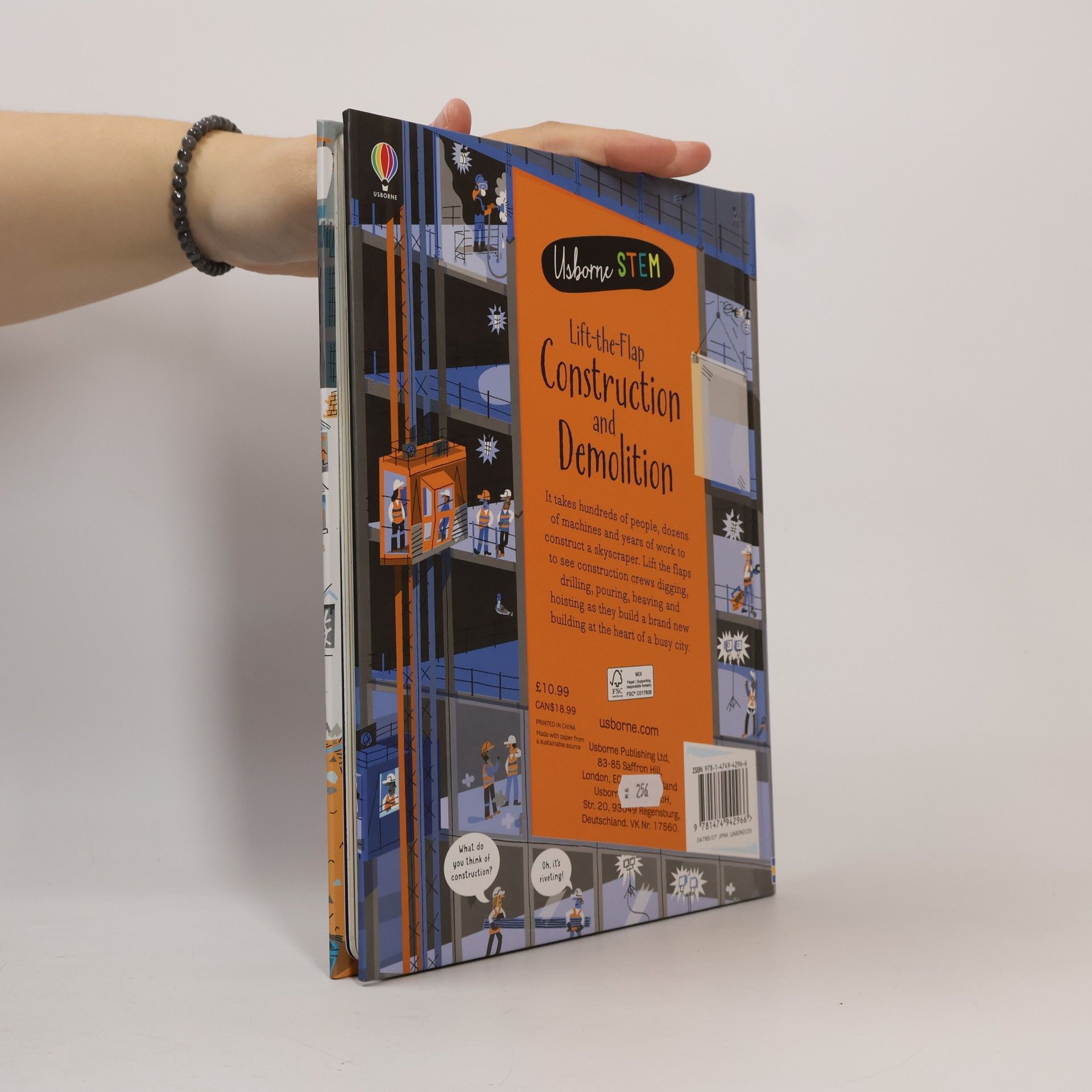 Jerome Martin Usborne STEM: Lift-the-Flap Construction and Demolition
