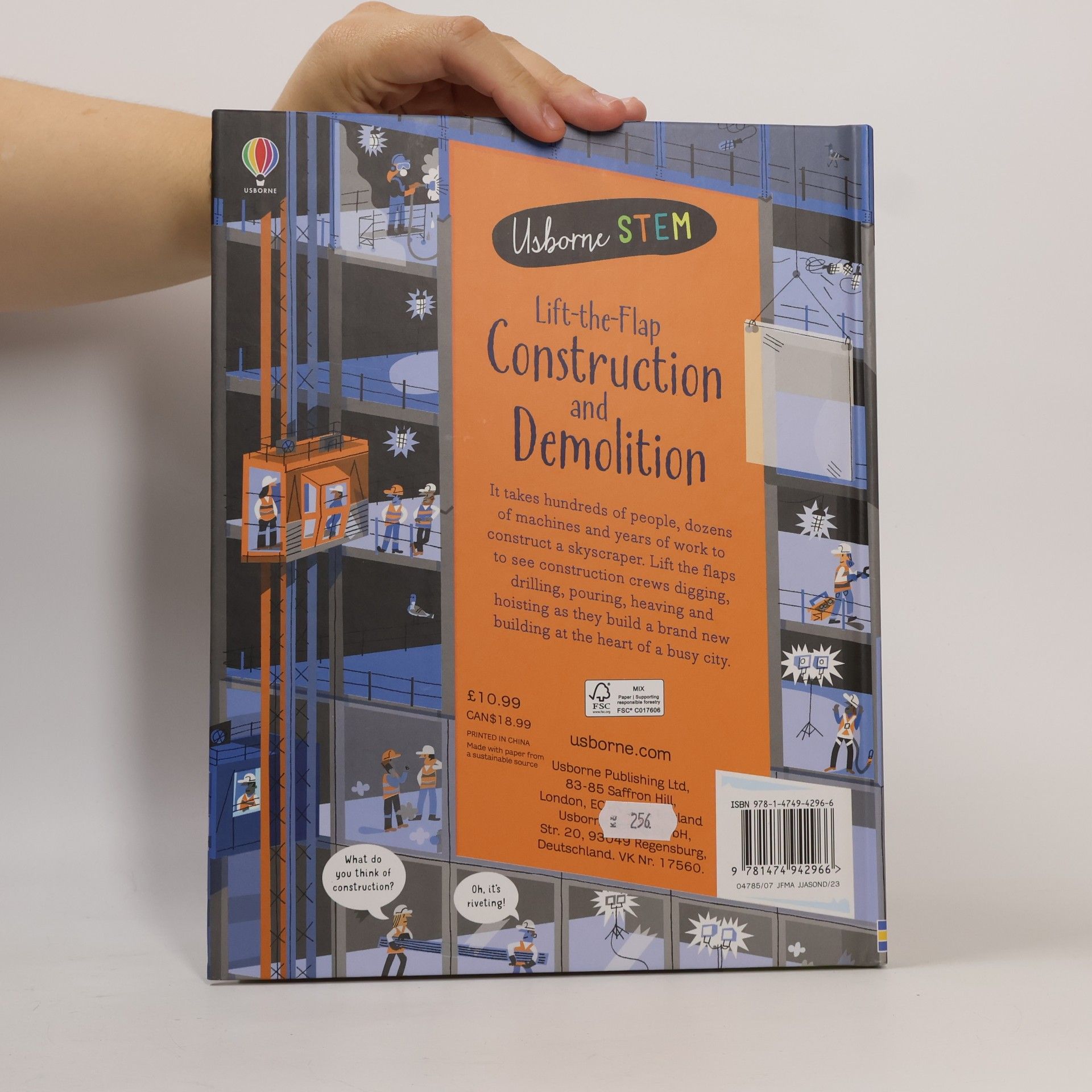 Jerome Martin Usborne STEM: Lift-the-Flap Construction and Demolition