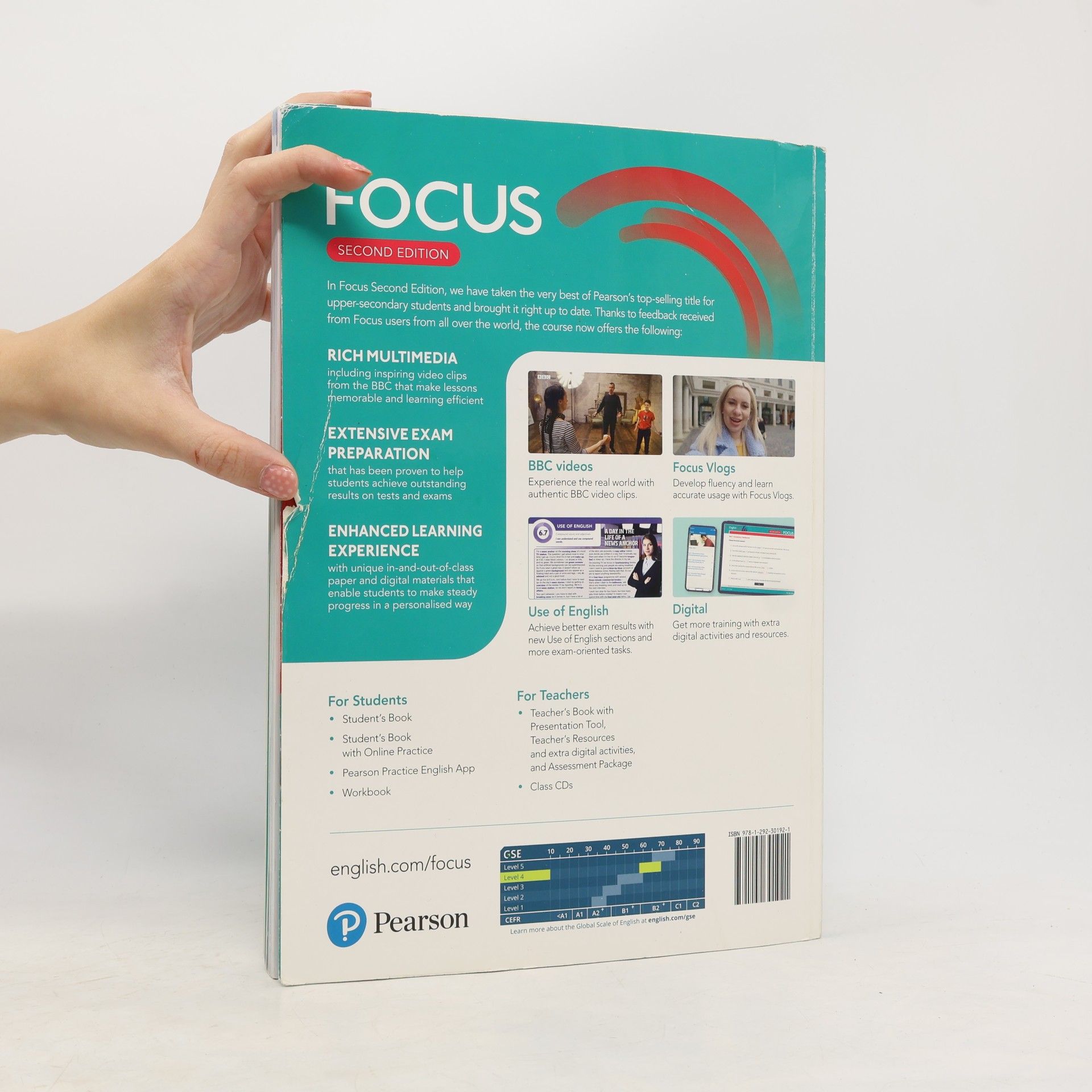 Sue Kay Focus 4 Student´s Book with Basic Pearson Practice English App (2nd)