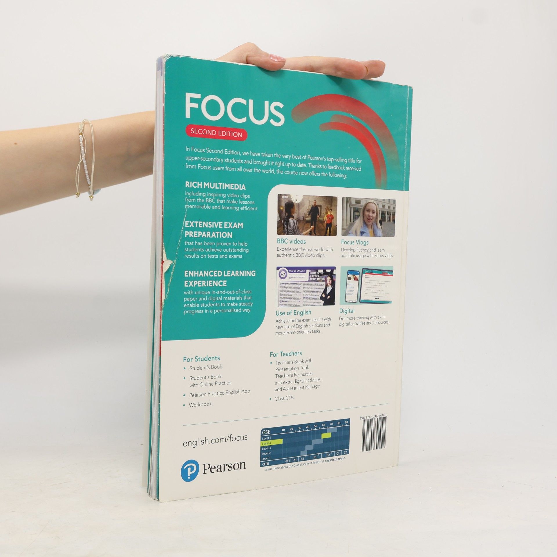 Sue Kay Focus 4 Student´s Book with Basic Pearson Practice English App (2nd)