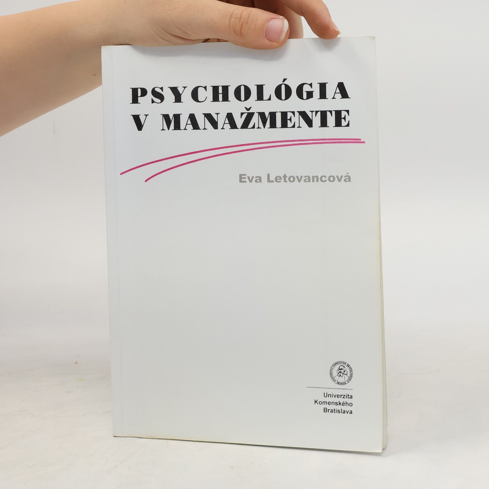 Eva Letovancová Psychológia v manažmente