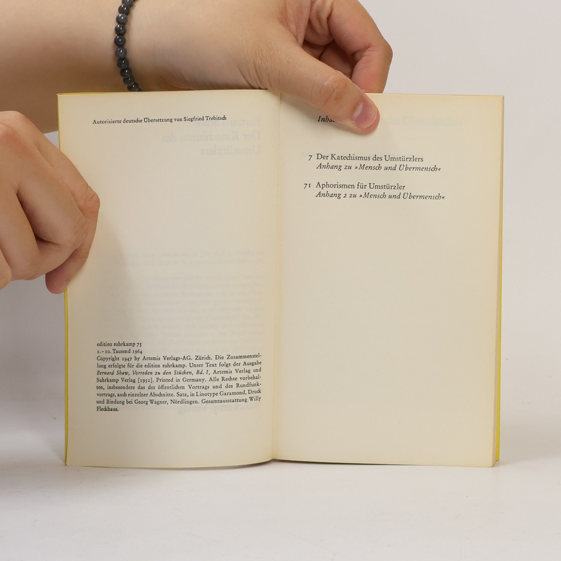 George Bernard Shaw Der Katechismus des Umstürzlers